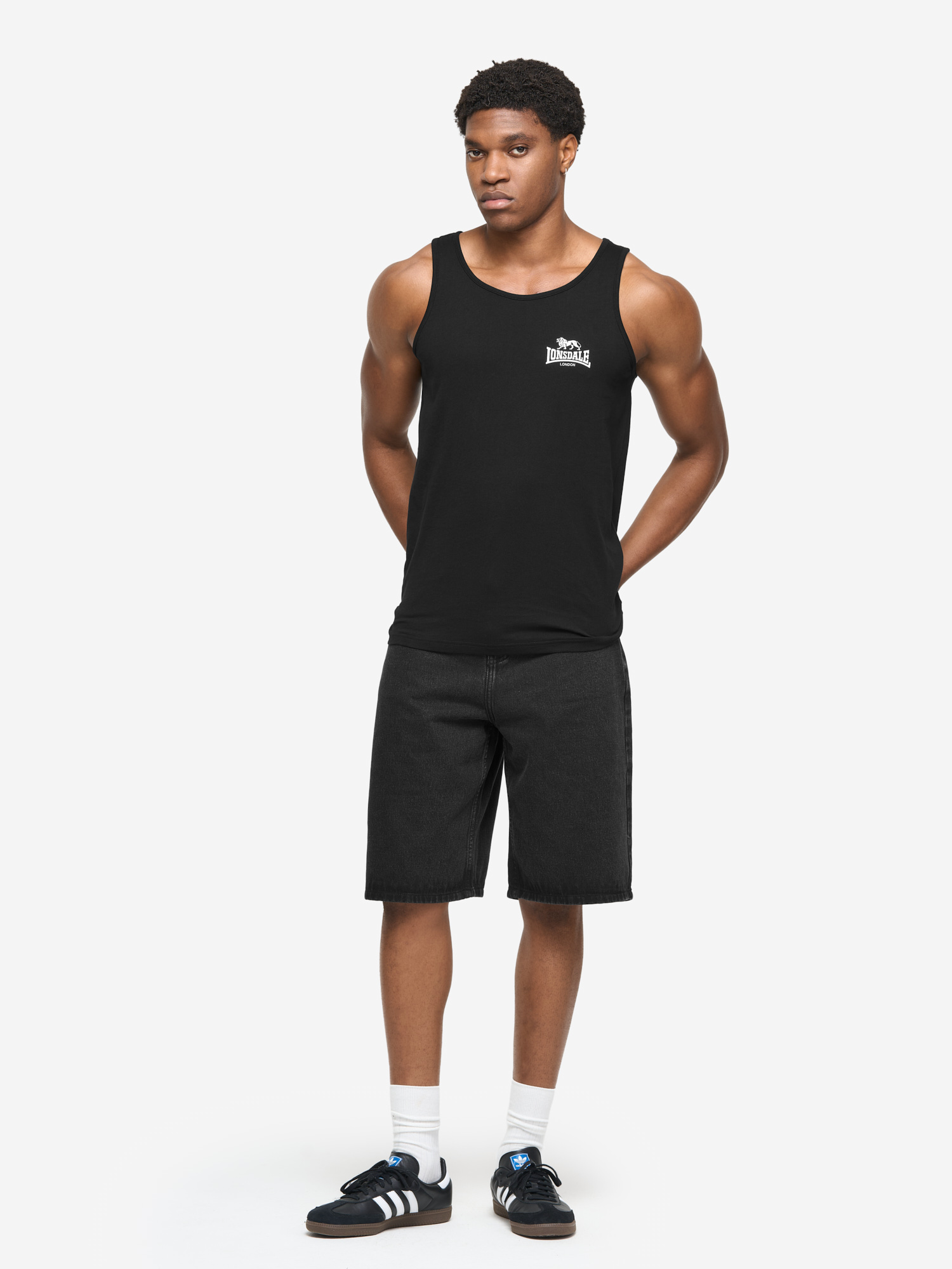 Lonsdale Men's singlet regular fit double pack