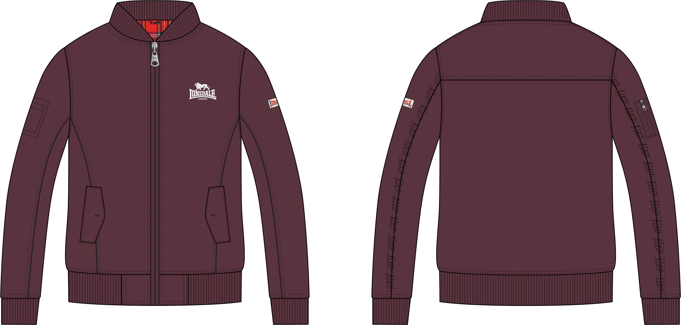 Lonsdale Mens jacket slim fit