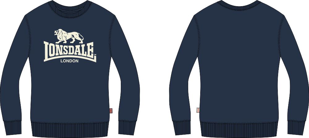 Lonsdale Mens crewneck sweatshirt slim fit