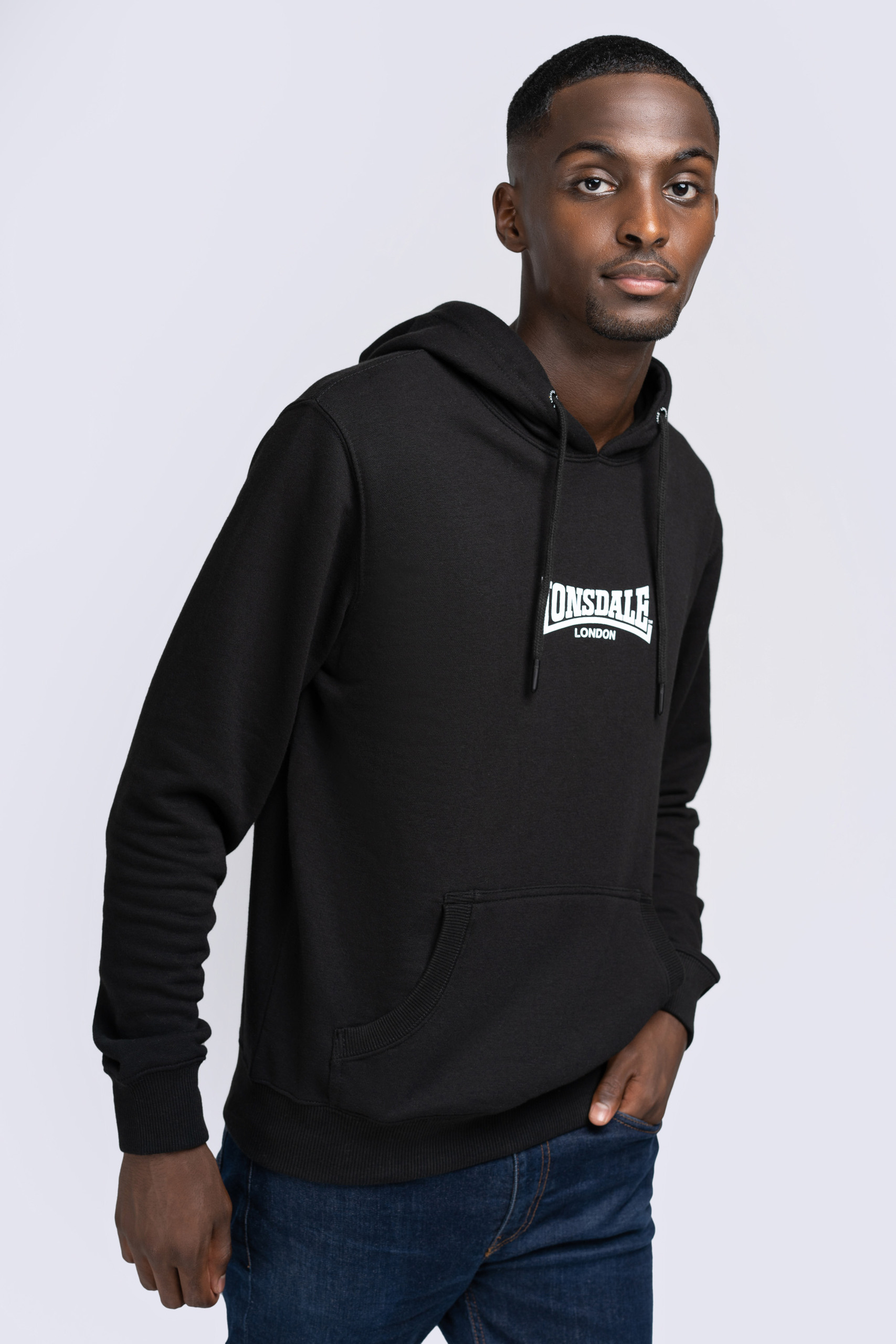 Hanorac barbati, Lonsdale 117026-Black