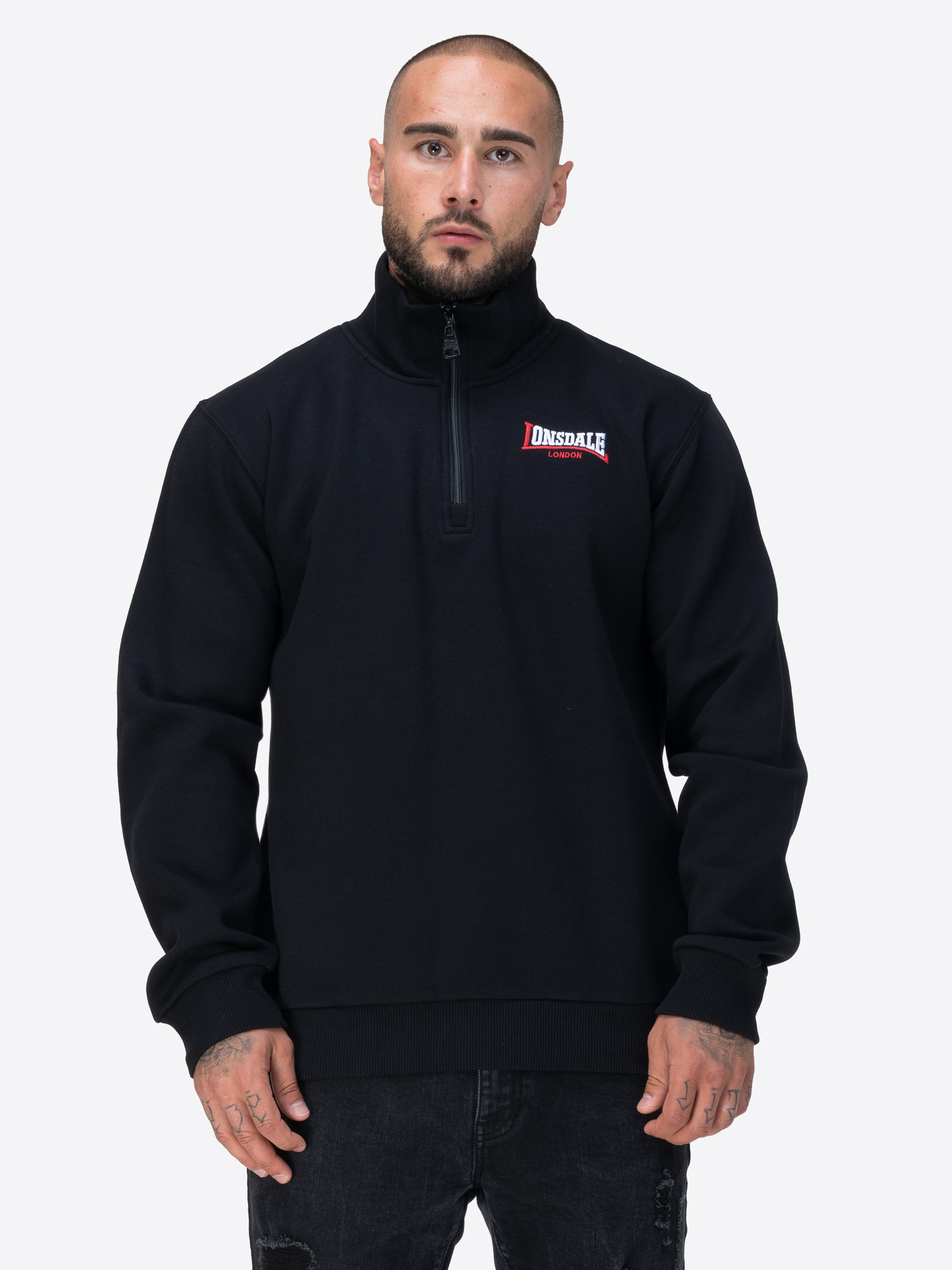 Lonsdale Men's sweatshirt quarter zip regular fit