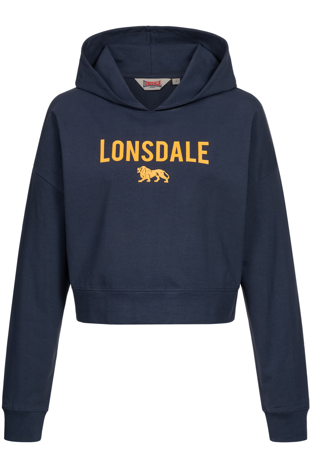 Levně Lonsdale Women's hooded sweatshirt cropped oversized