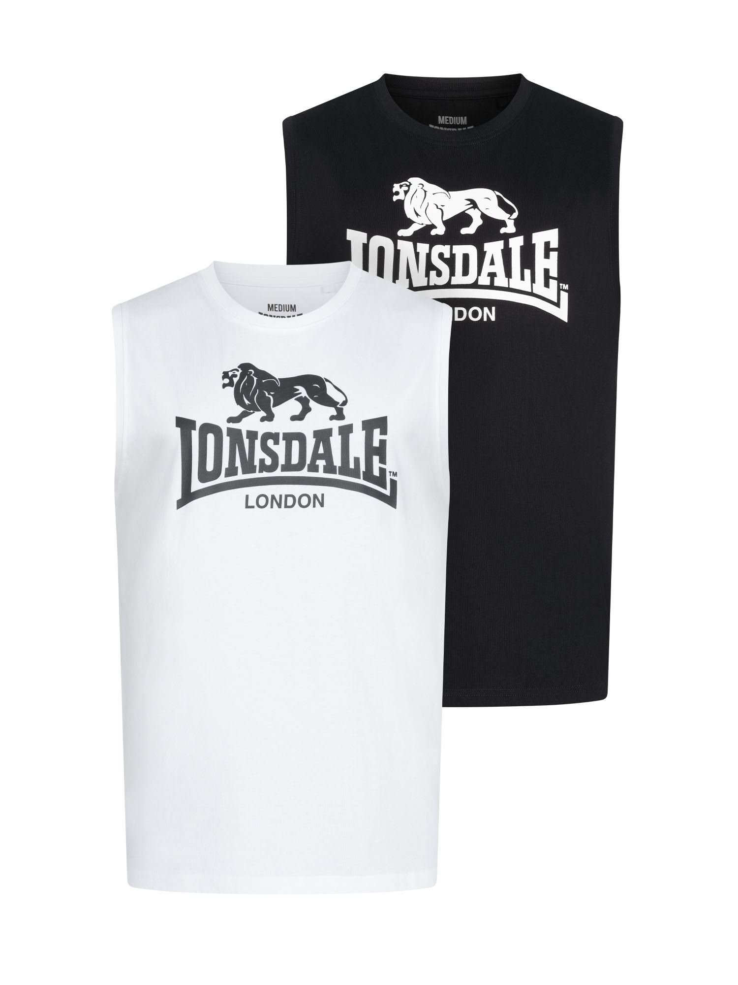 Lonsdale Men's sleeveless t-shirt regular fit double pack