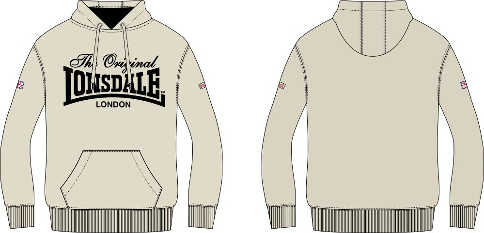 Lonsdale Men's hooded sweatshirt regular fit