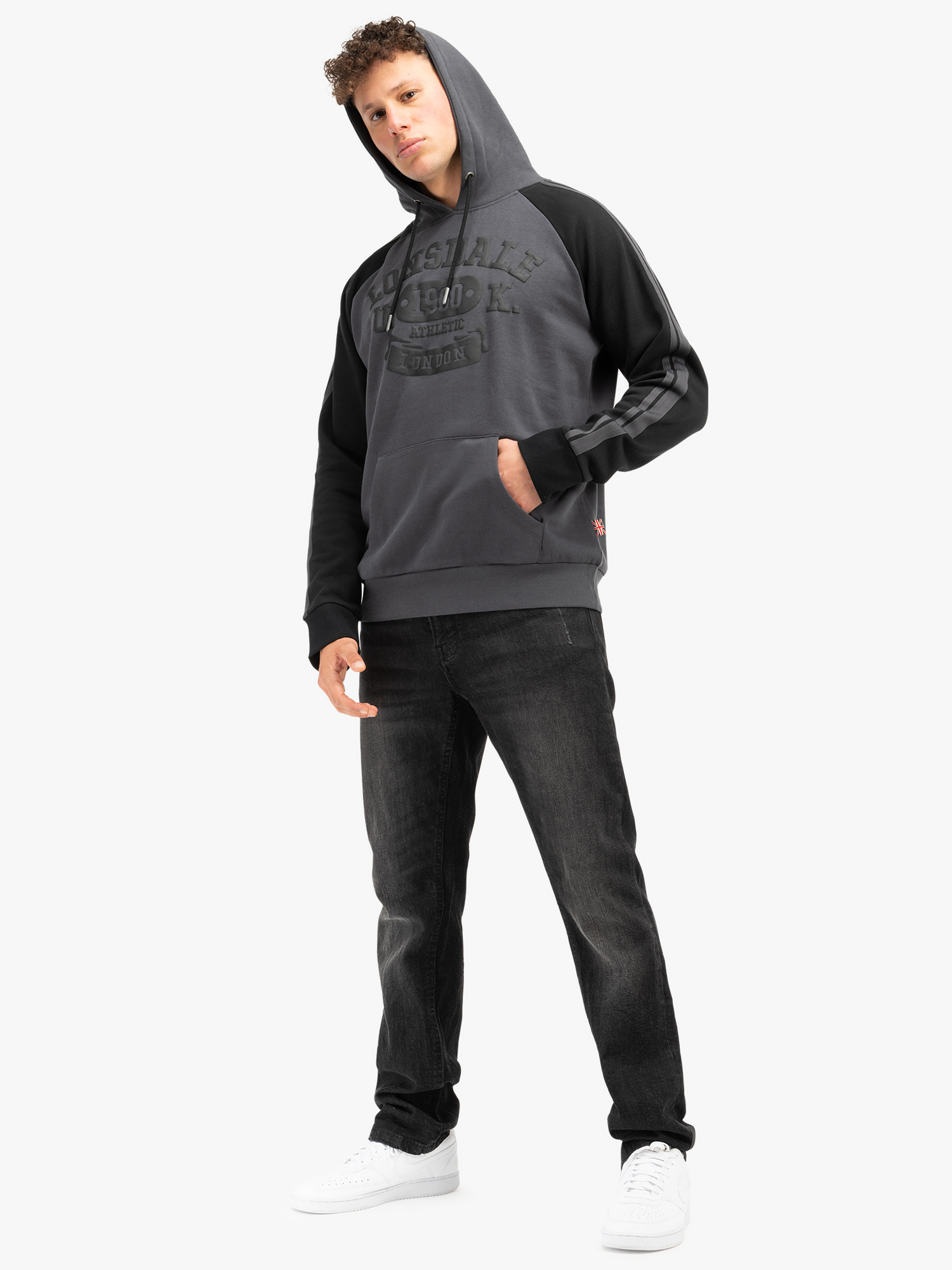 Lonsdale Men&#039;s hooded sweatshirt regular fit