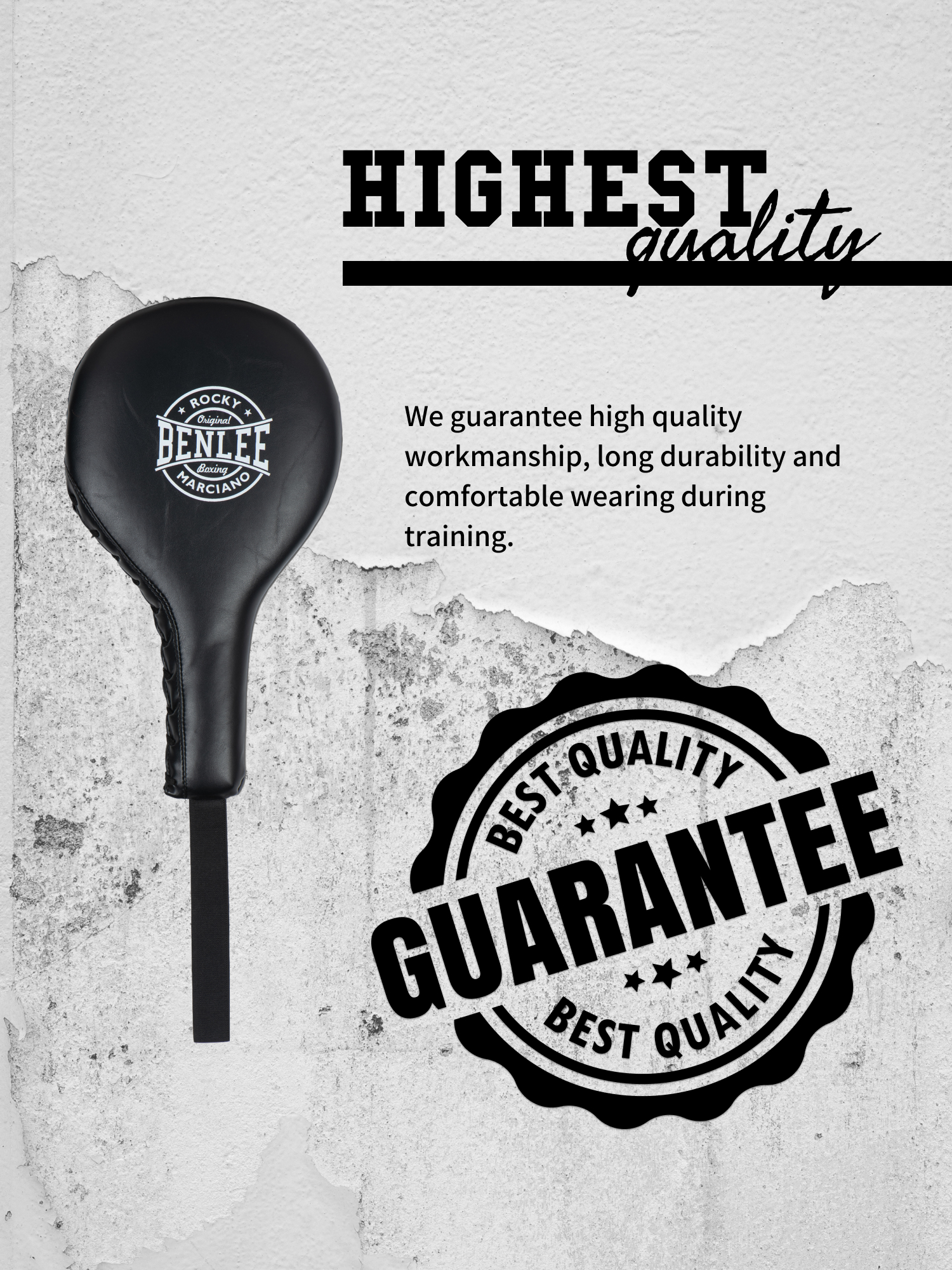 Lonsdale Artificial leather paddles ( 1 pair )