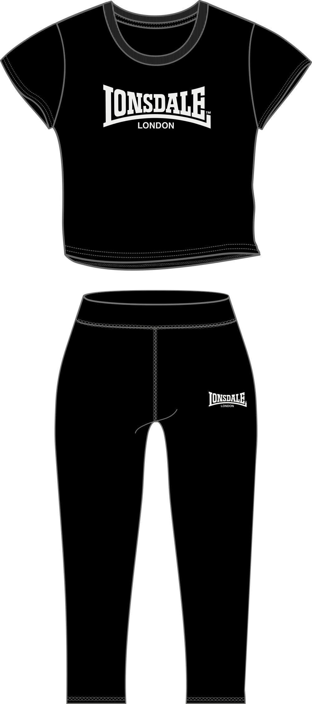 Lonsdale Women's t-shirt & leggings set