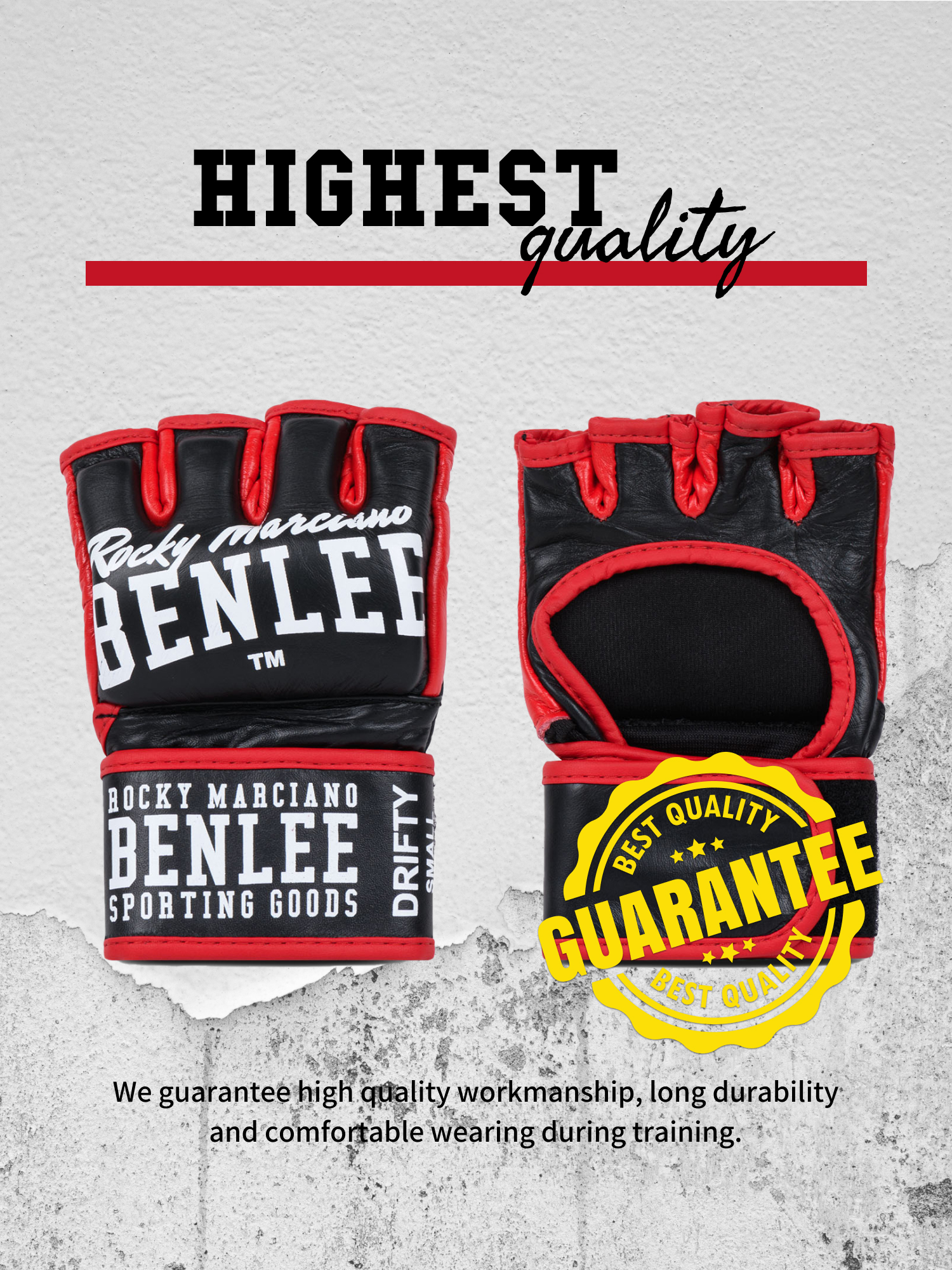 Lonsdale Leather MMA sparring gloves (1 pair)