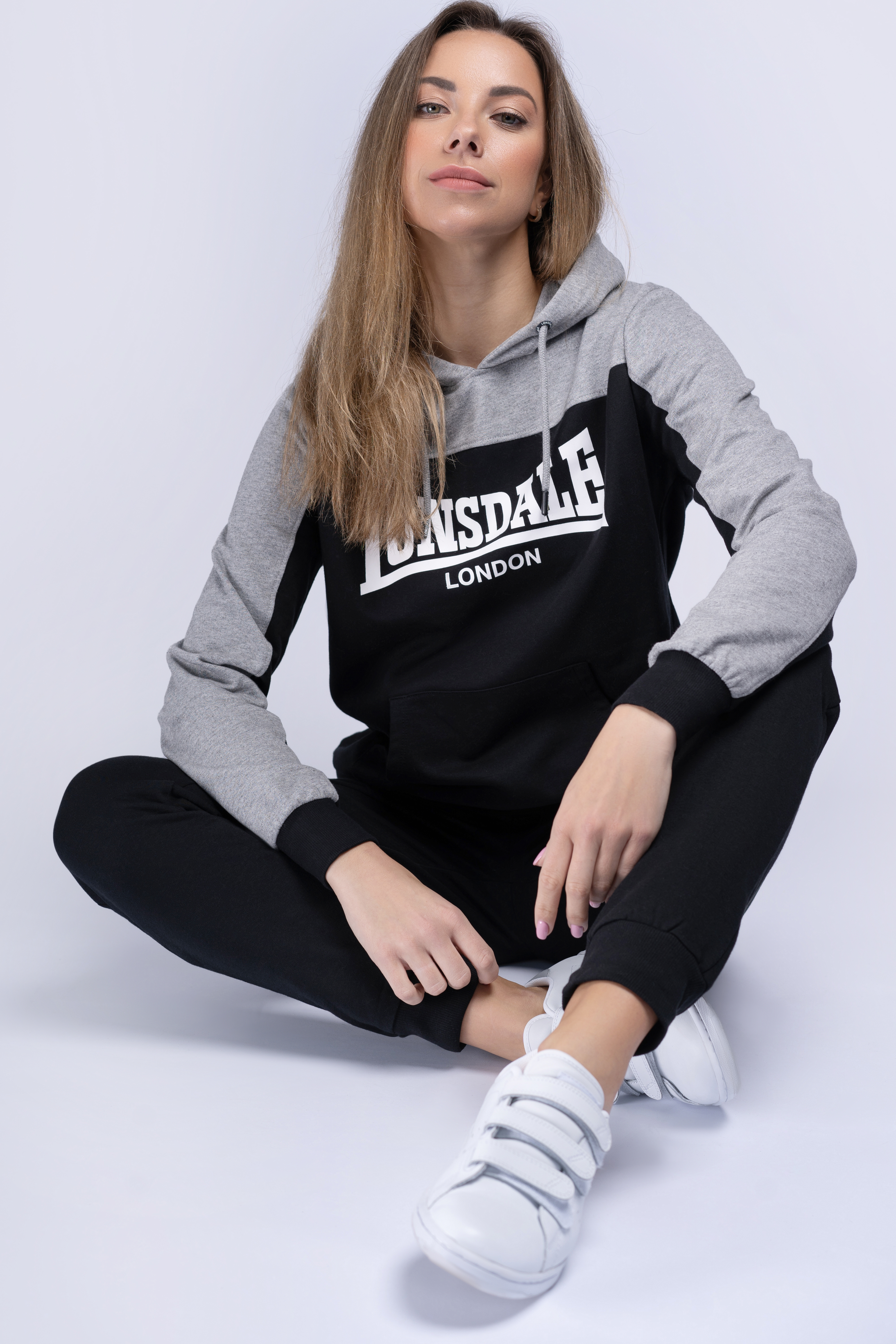 Trening barbati, Lonsdale 117204-Black/Grey