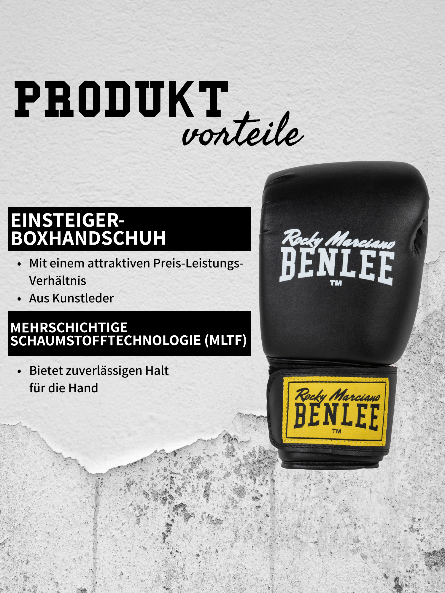 Lonsdale Artificial leather boxing gloves