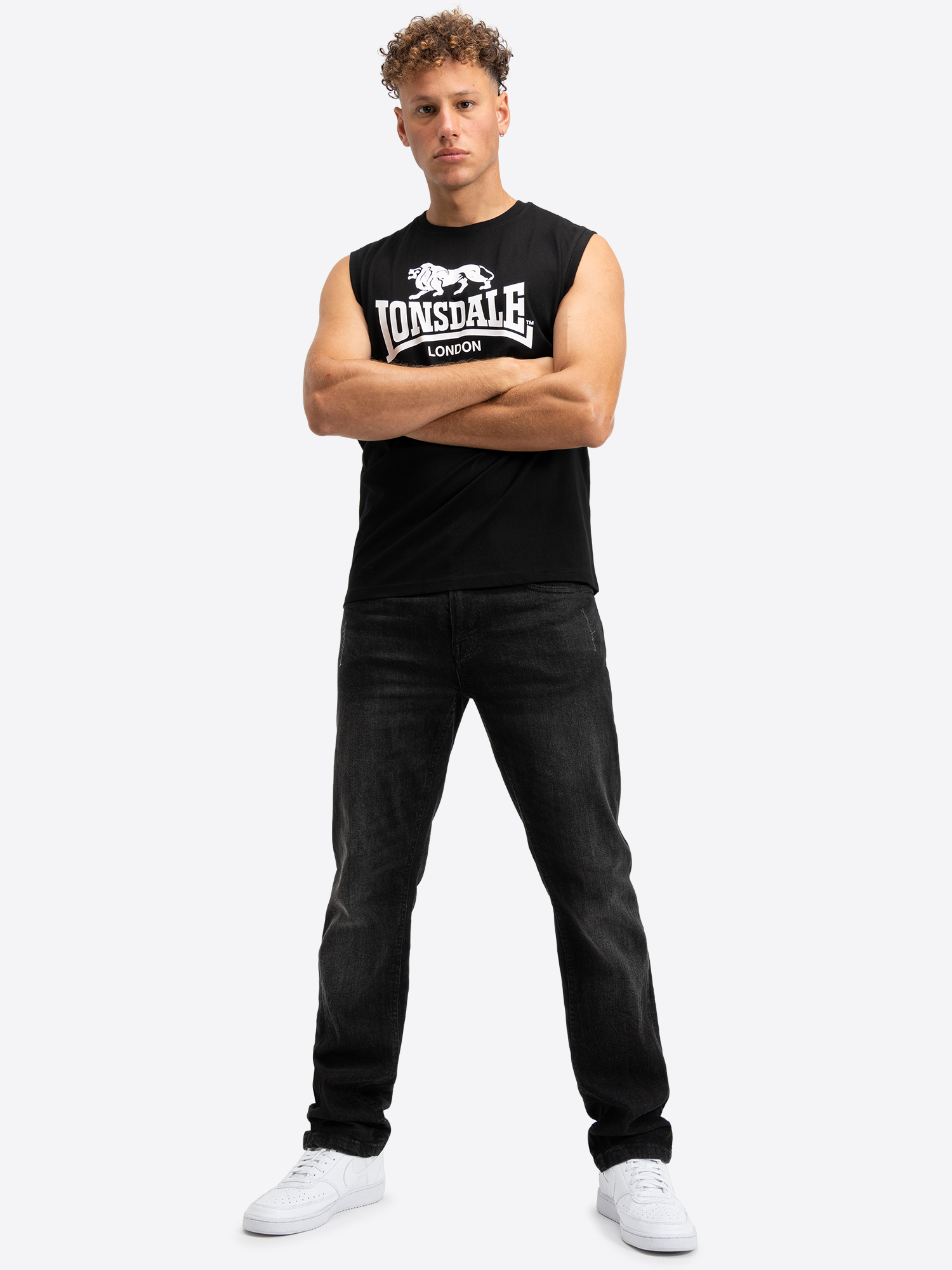 Lonsdale Men&#039;s sleeveless t-shirt regular fit double pack