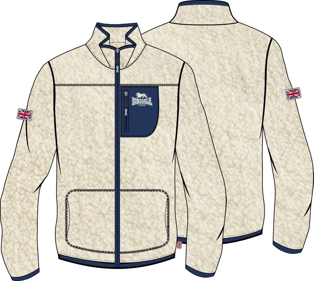 Lonsdale Men's sherpa jacket regular fit