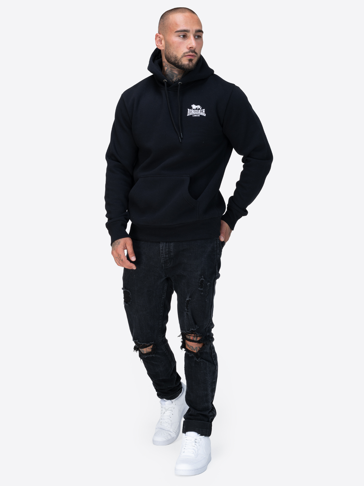 Lonsdale Men's hooded sweatshirt regular fit