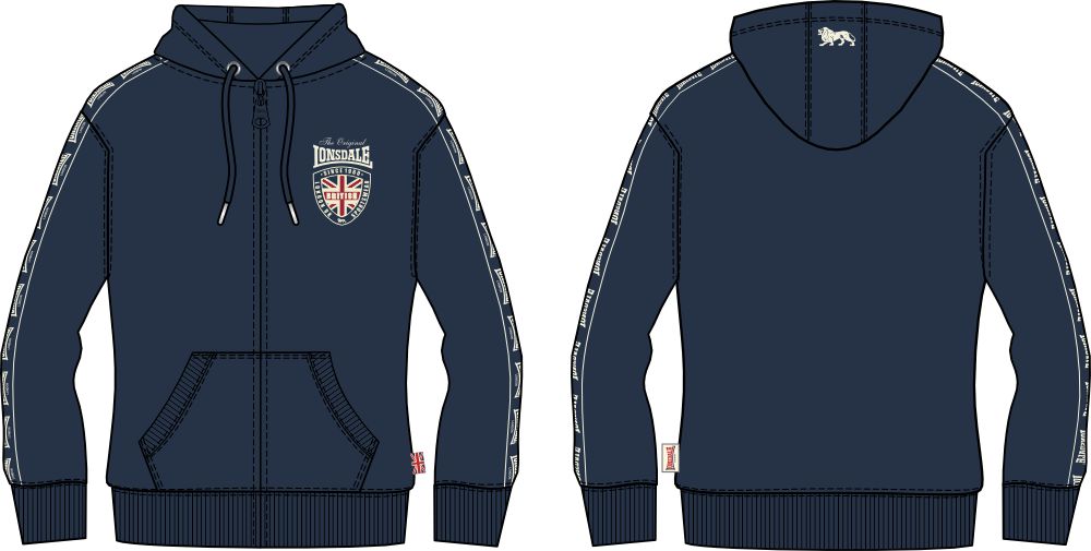 Мъжки суичър с цип Lonsdale