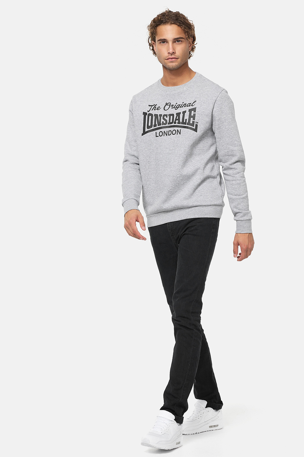 Pulover barbati, Lonsdale 117422-Navy/White