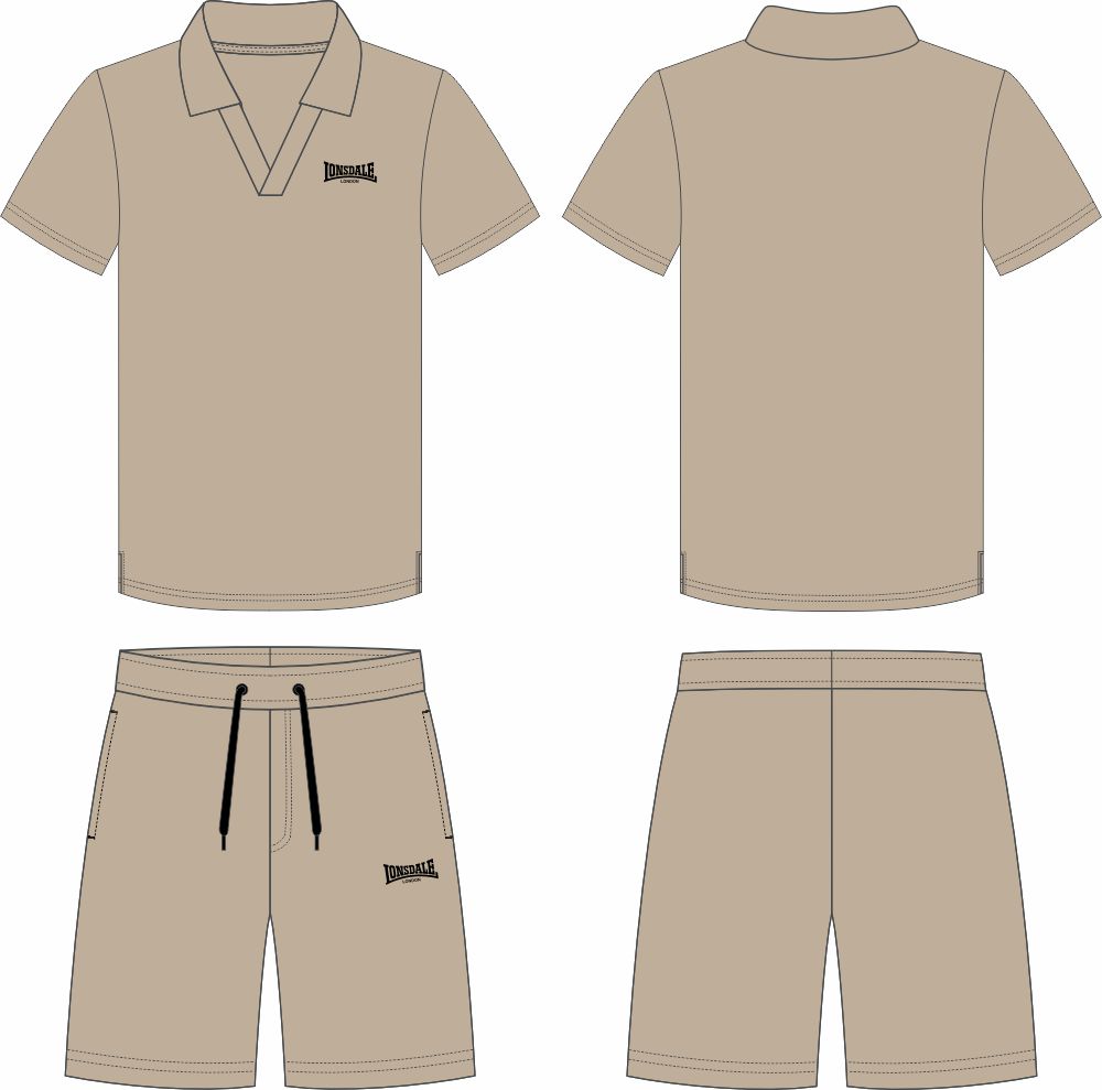 Lonsdale pánska polokošeľa a šortky