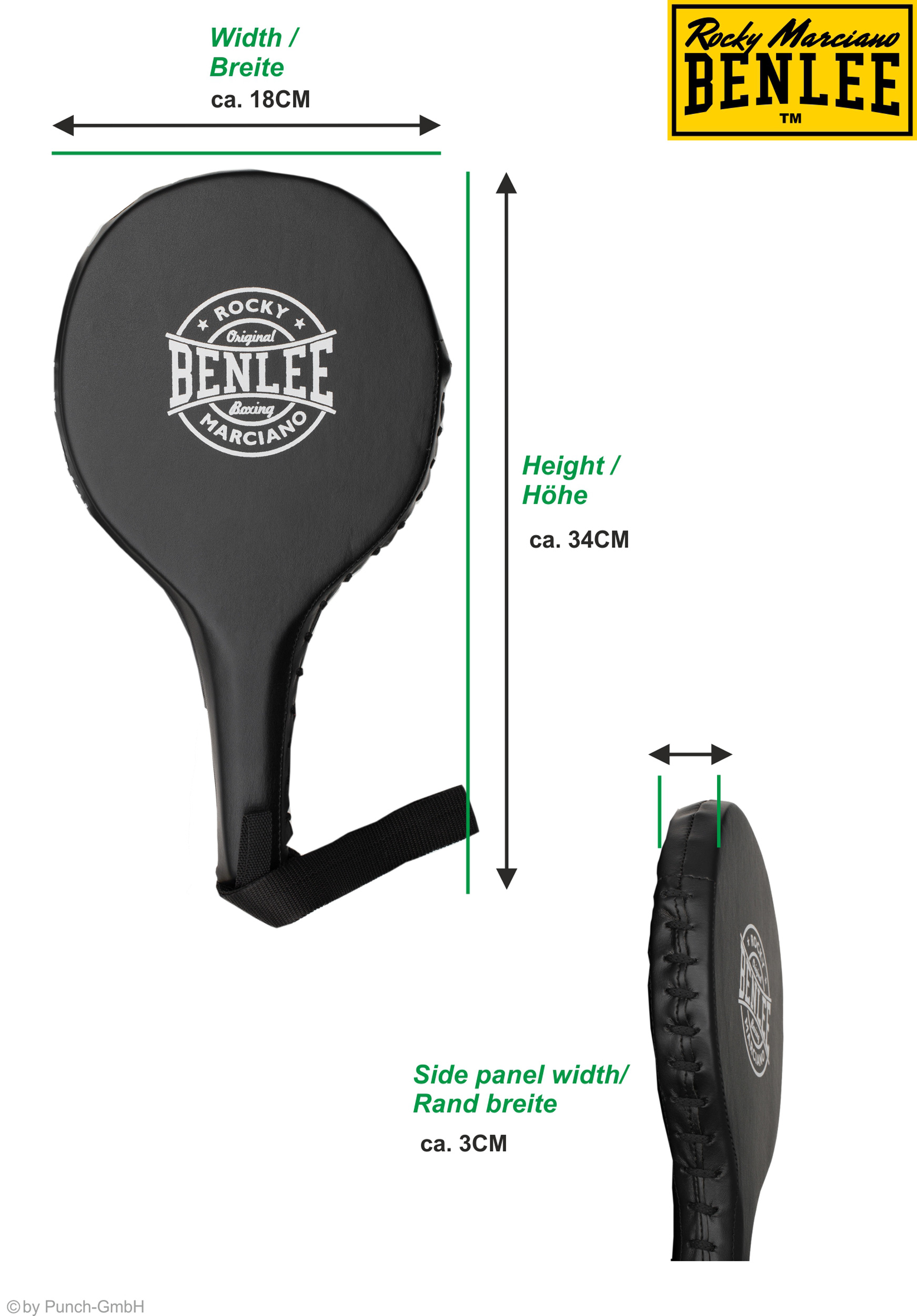 Lonsdale Artificial leather paddles ( 1 pair )