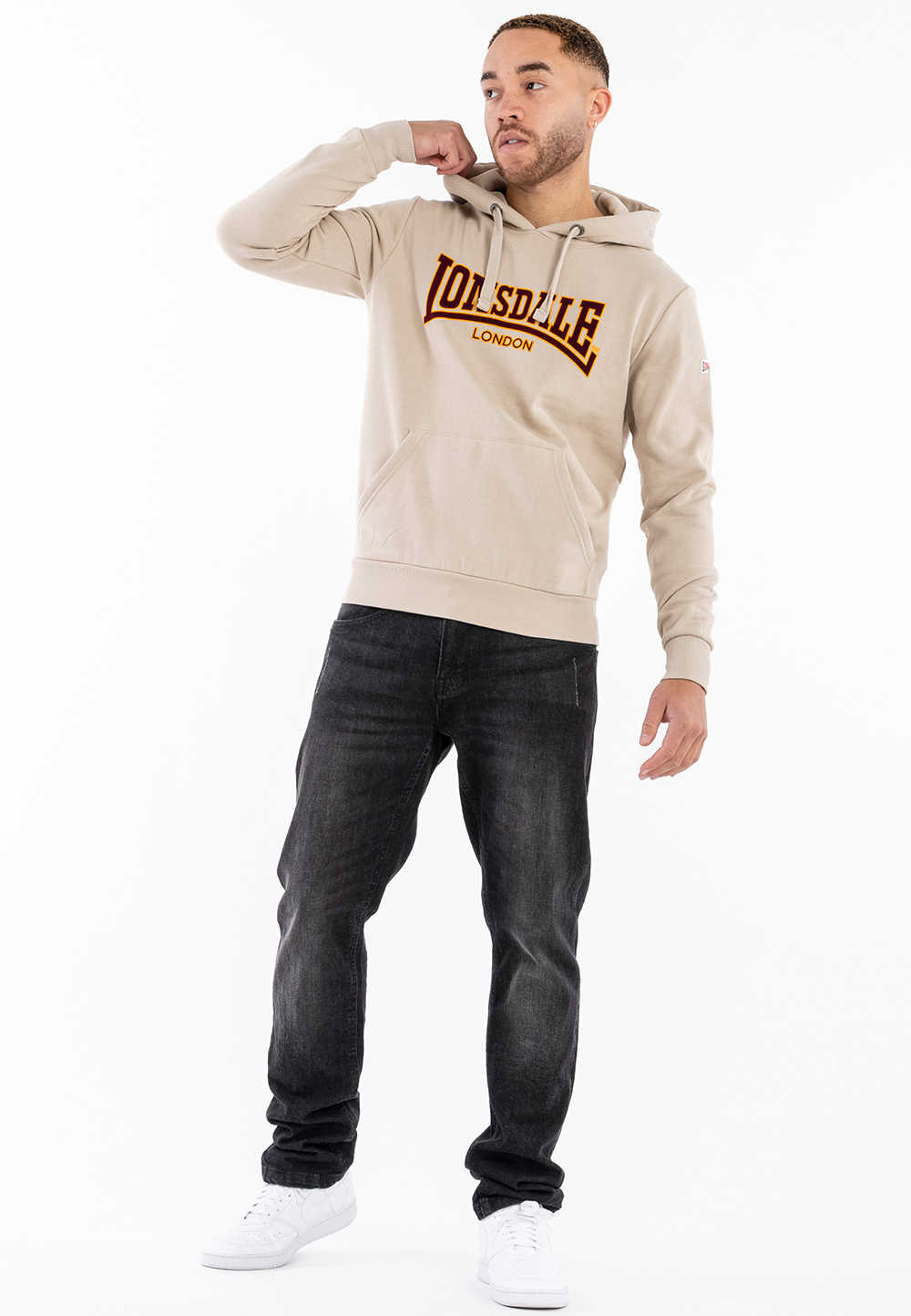 Lonsdale Men's hooded sweatshirt slim fit