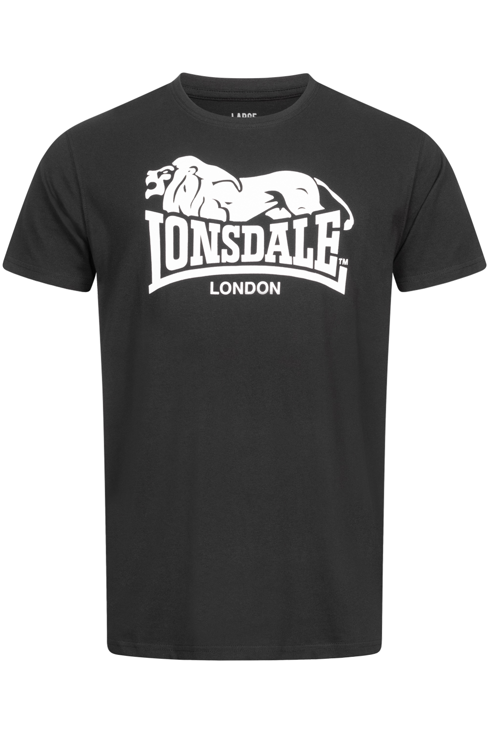 Pánske tričká Lonsdale 117433-Black/Oxblood