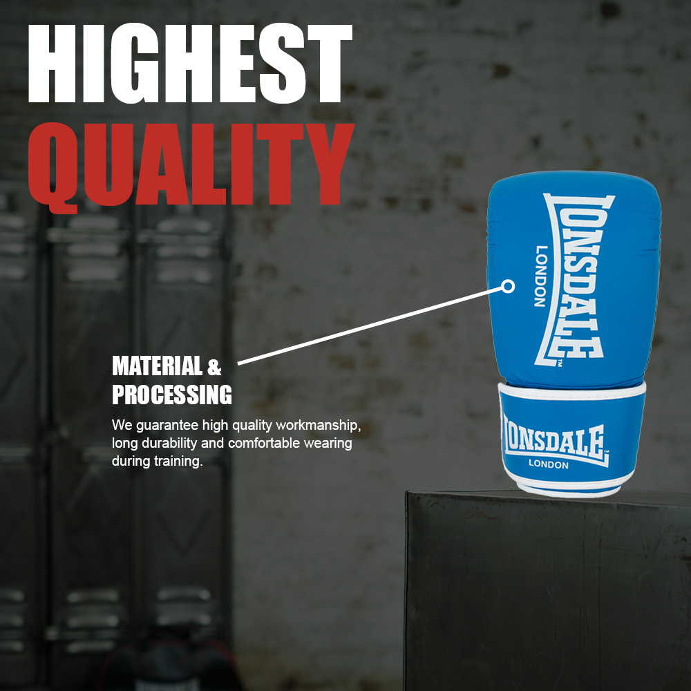 Lonsdale Artificial leather boxing bag gloves