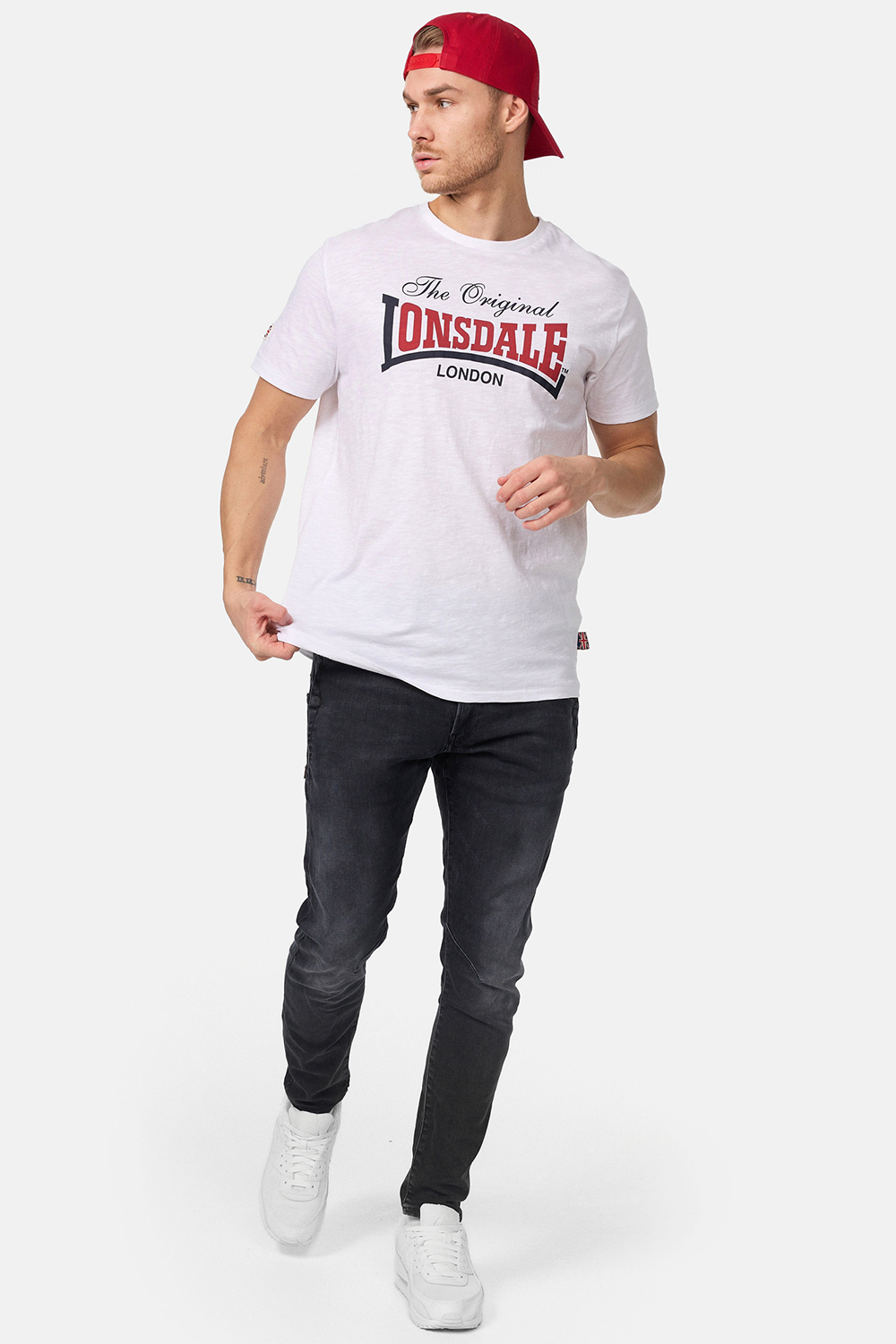 Tricou barbati Lonsdale 117019-Black