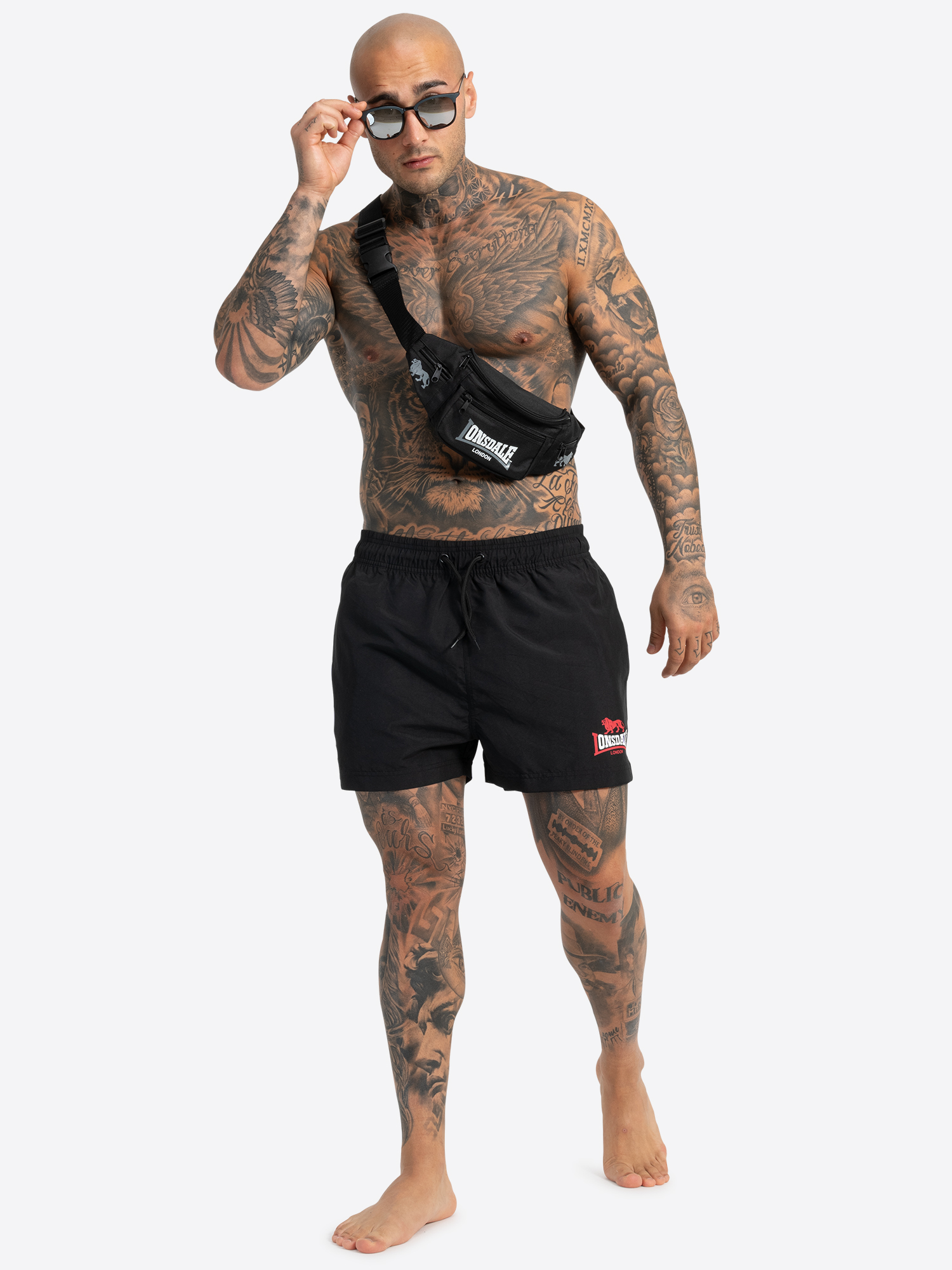 Pantaloni scurti de baie barbati Lonsdale
