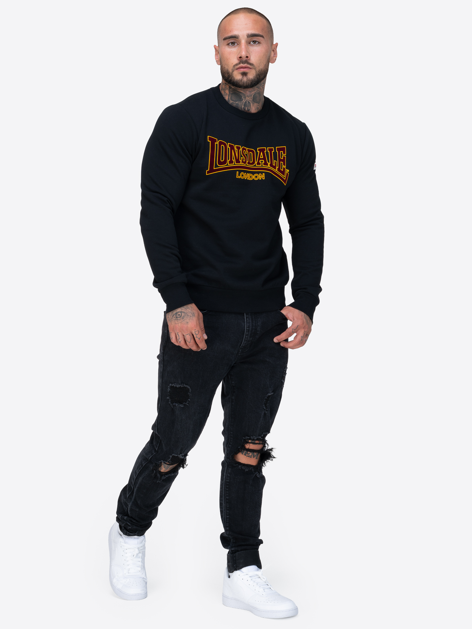 Lonsdale Men's crewneck sweatshirt slim fit