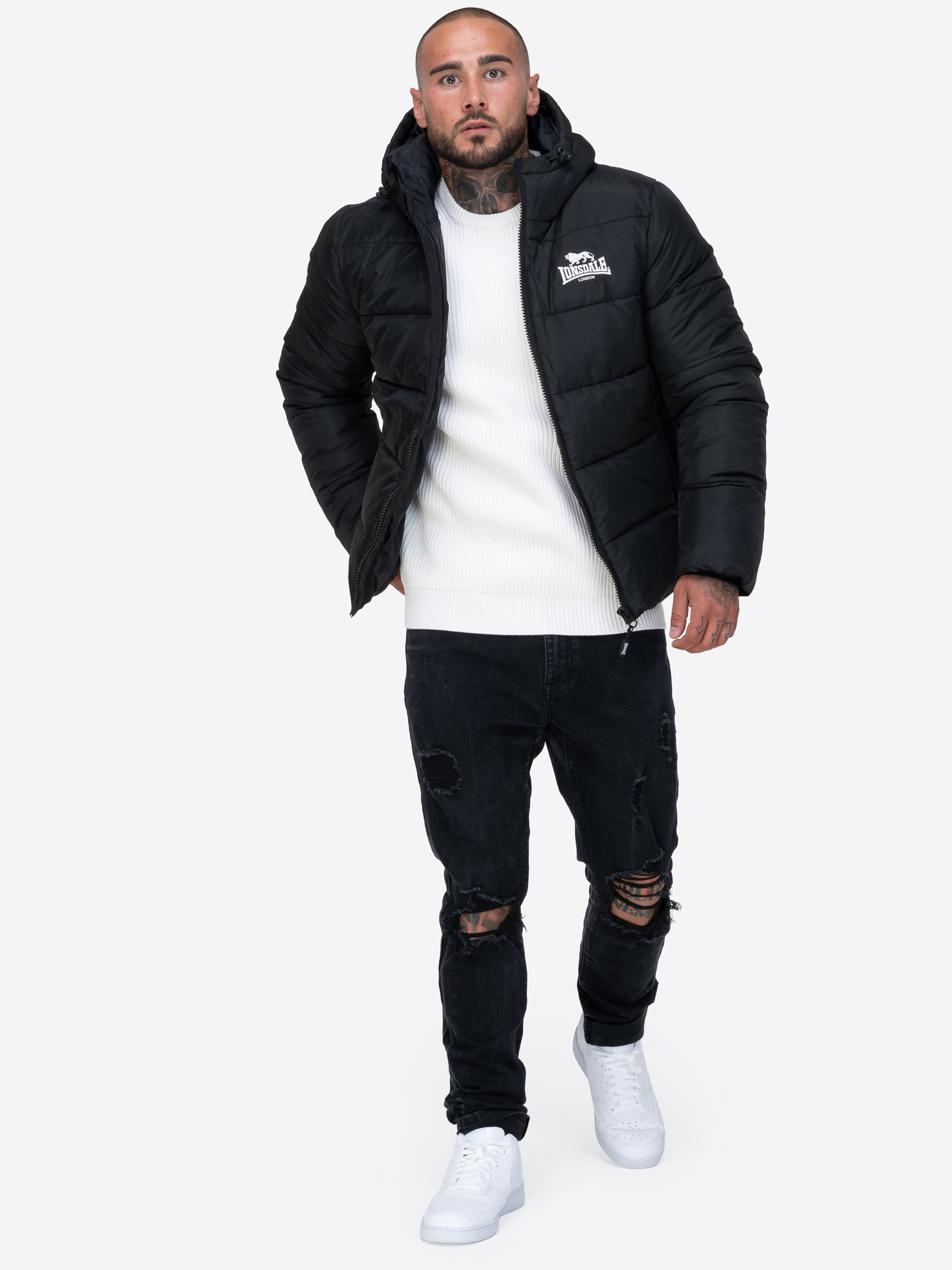 Lonsdale Men's hooded winter jacket regular fit
