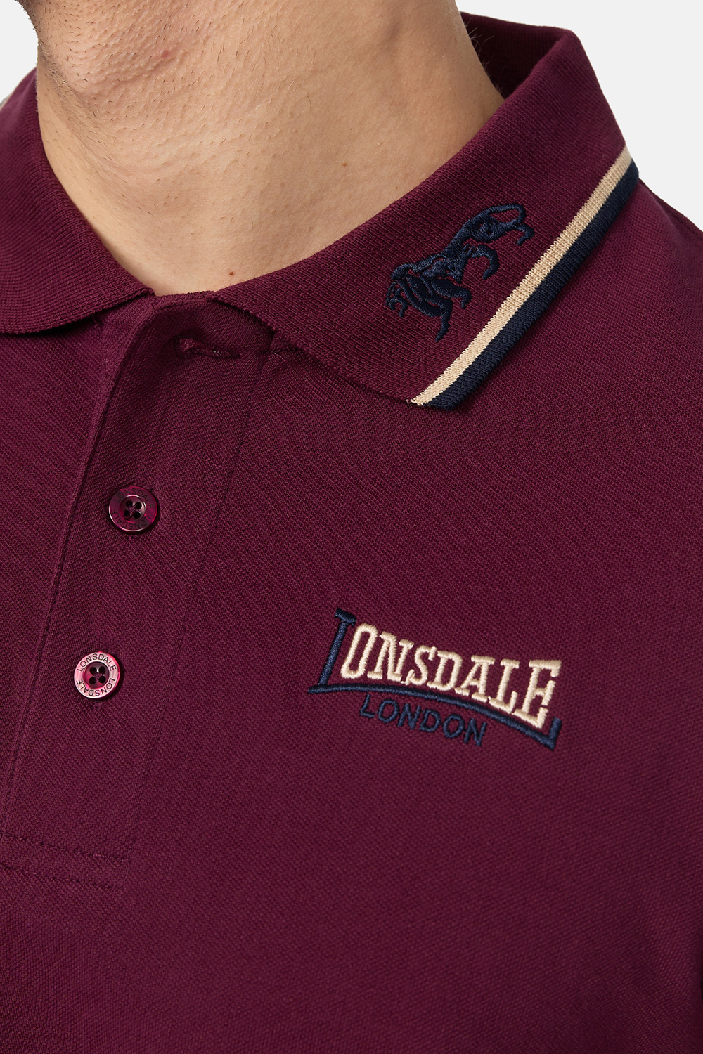 Tricou polo barbati, Lonsdale Slim Fit