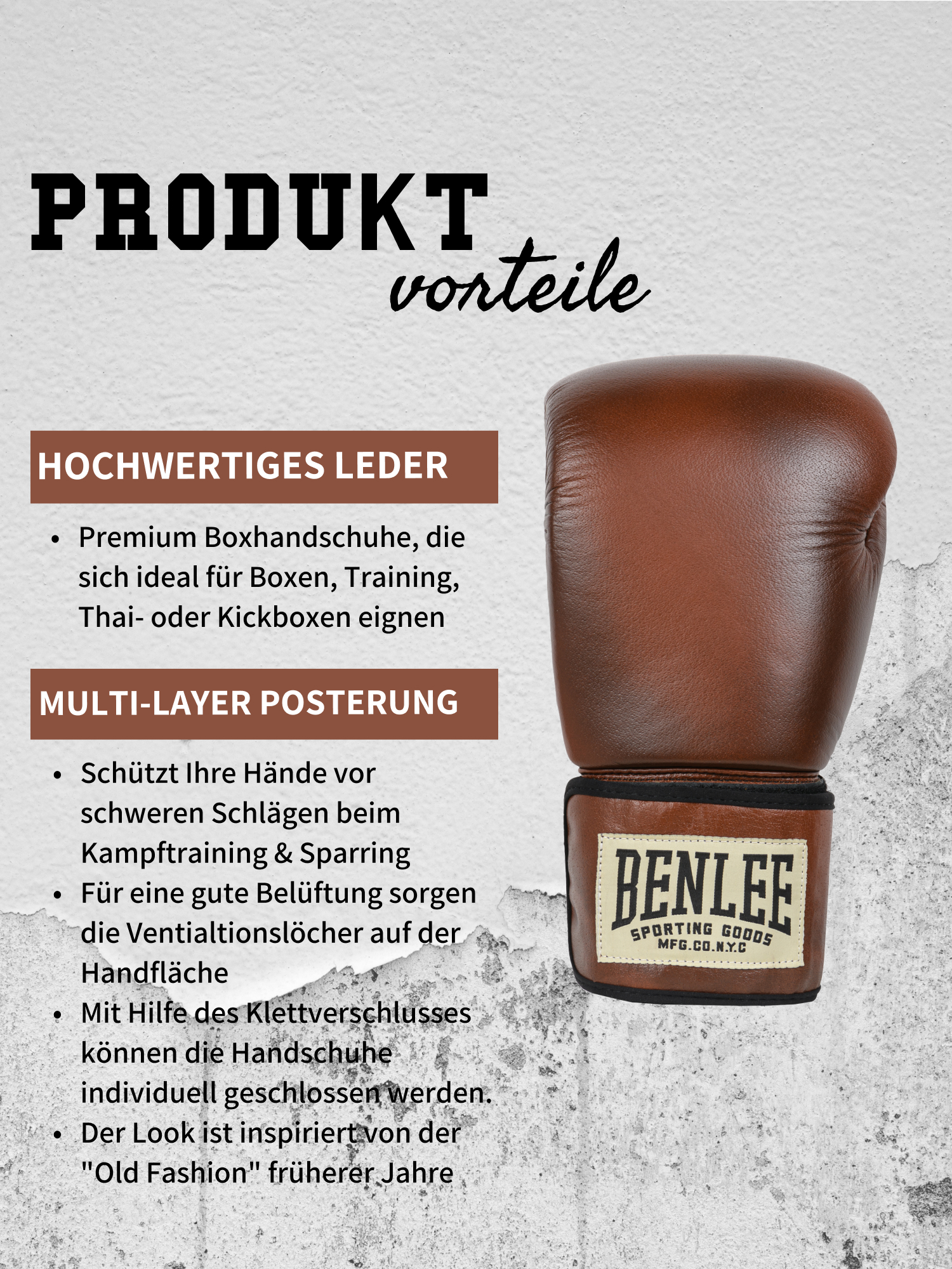 Lonsdale kožené boxerské rukavice