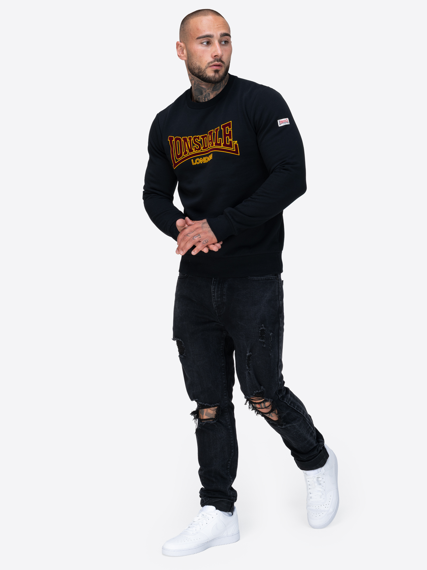 Lonsdale Men's crewneck sweatshirt slim fit