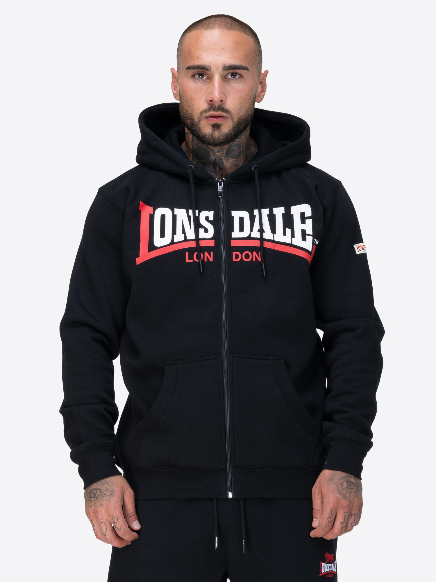 Lonsdale Men's hooded zipsweat jacket regular fit