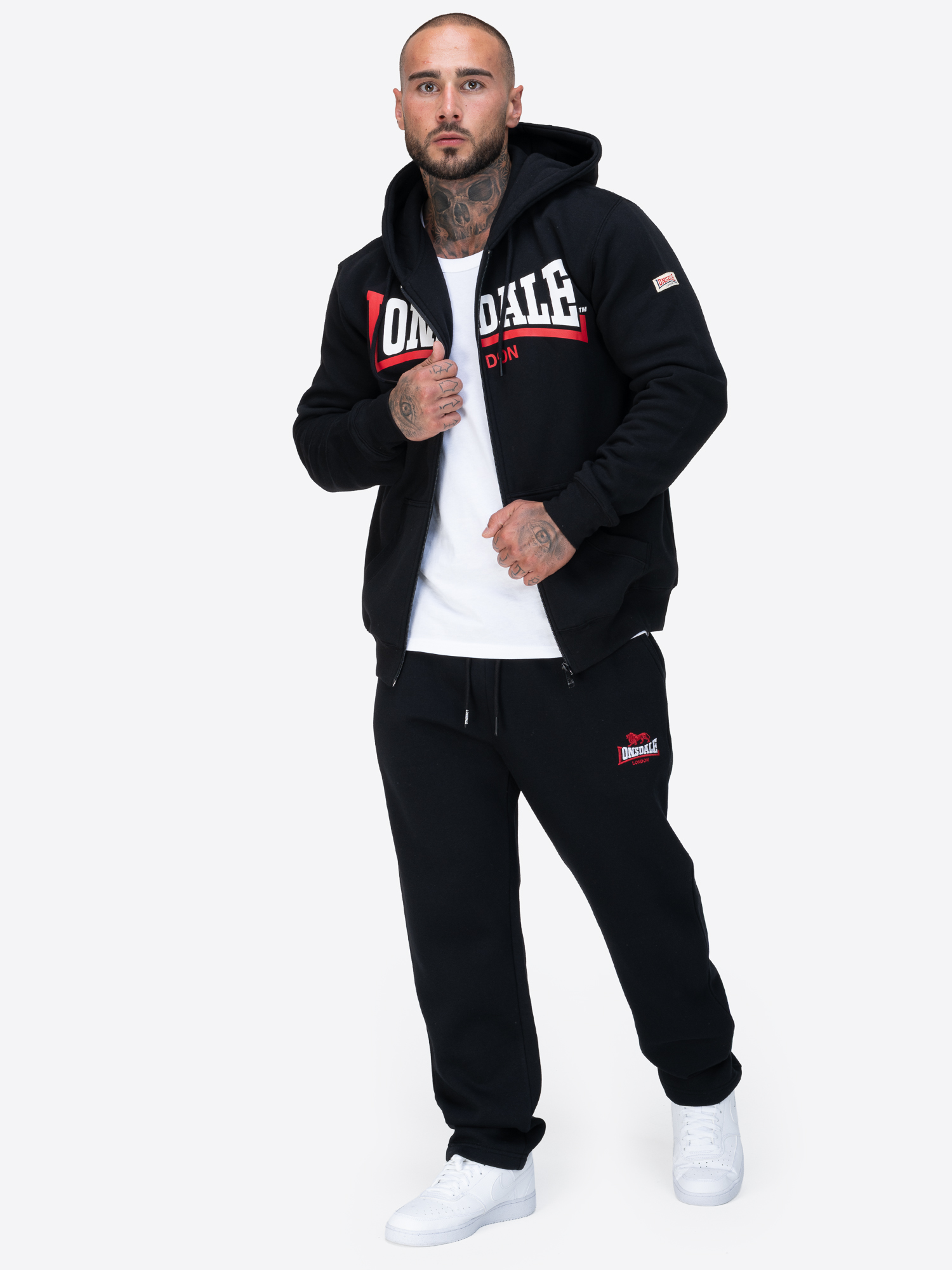 Lonsdale Men's hooded zipsweat jacket regular fit