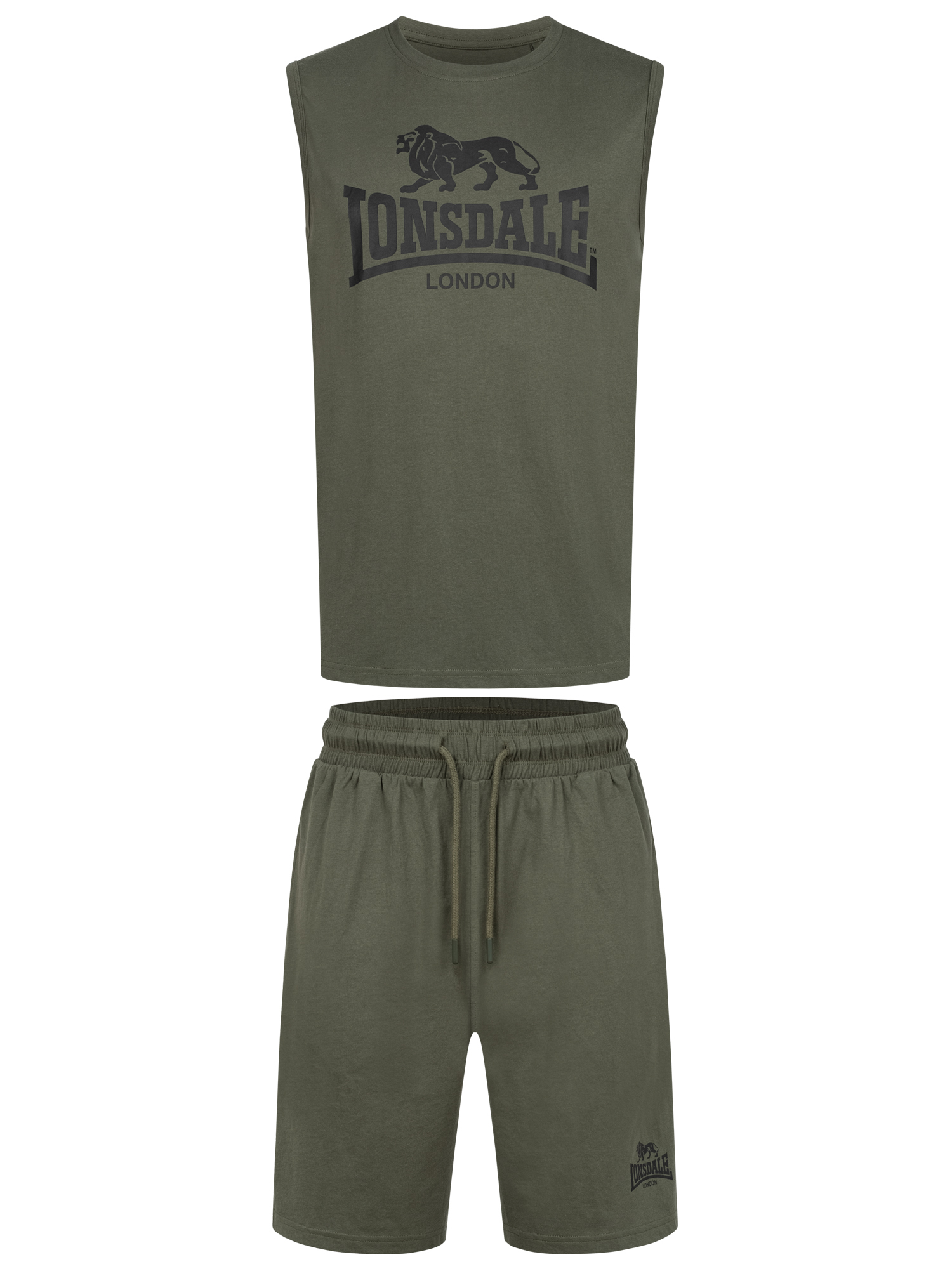 Lonsdale Men's sleeveless t-shirt & shorts set regular fit