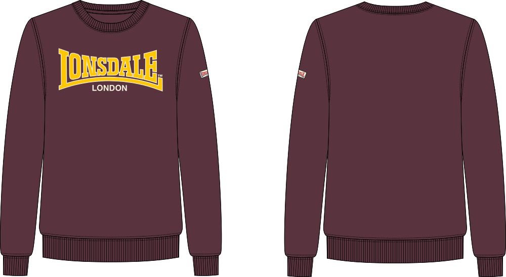 Lonsdale pánská mikina s kulatým výstřihem