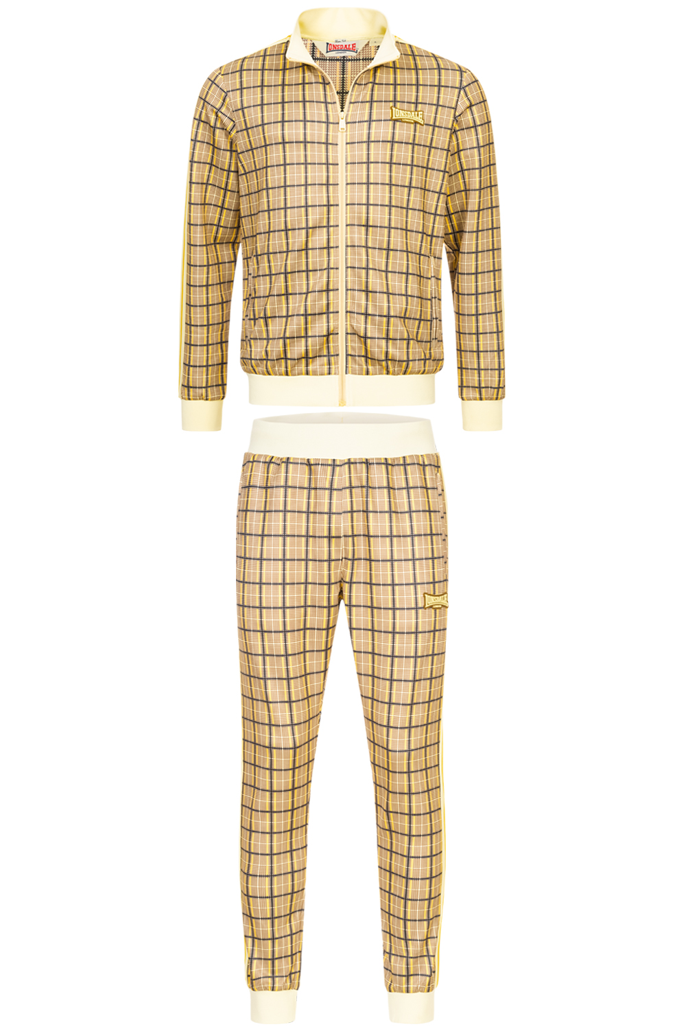 Trening barbati, Lonsdale 117442-Yellow/Brown/Ecru