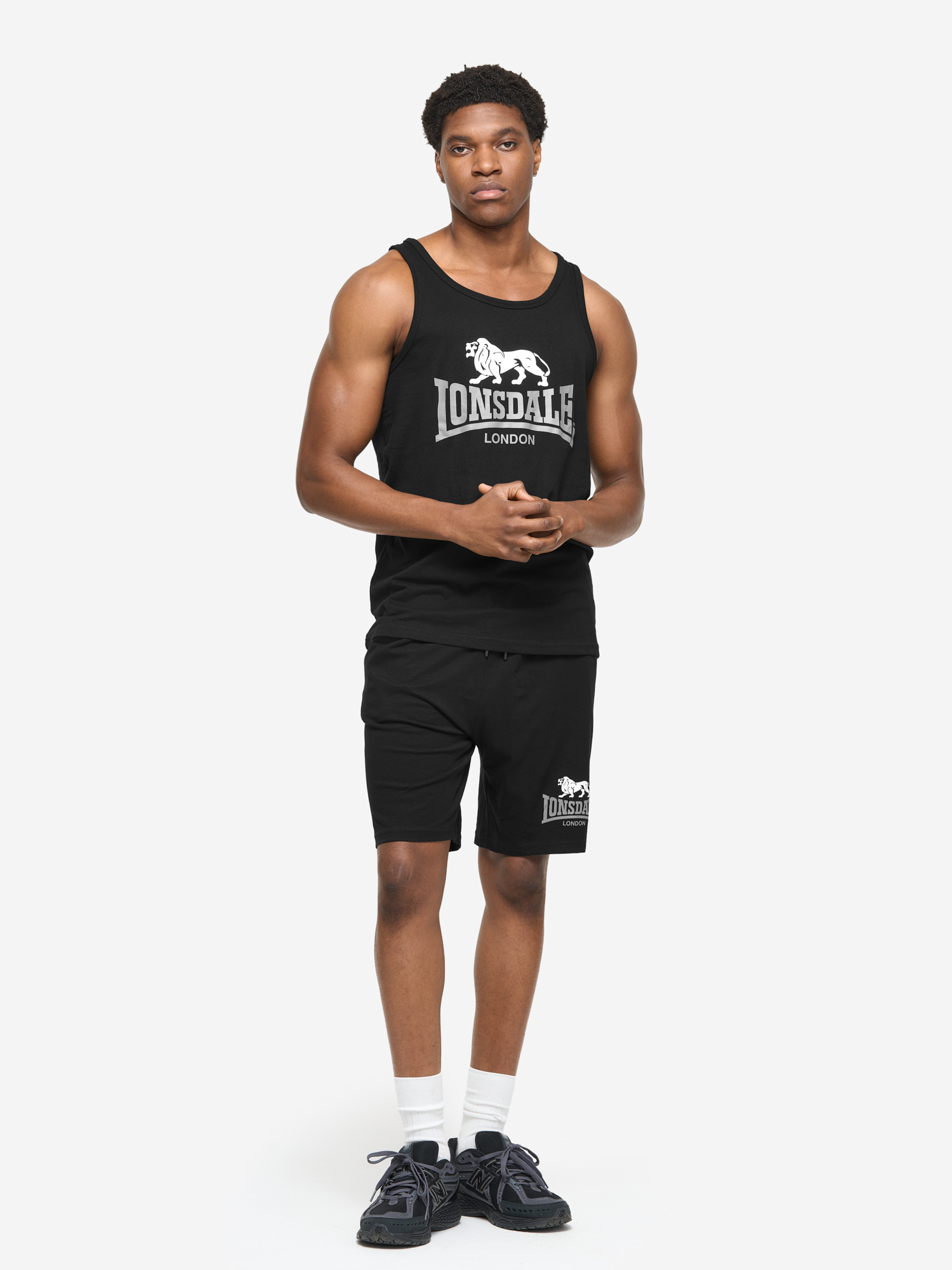 Lonsdale Men's singlet &amp; shorts set regular fit