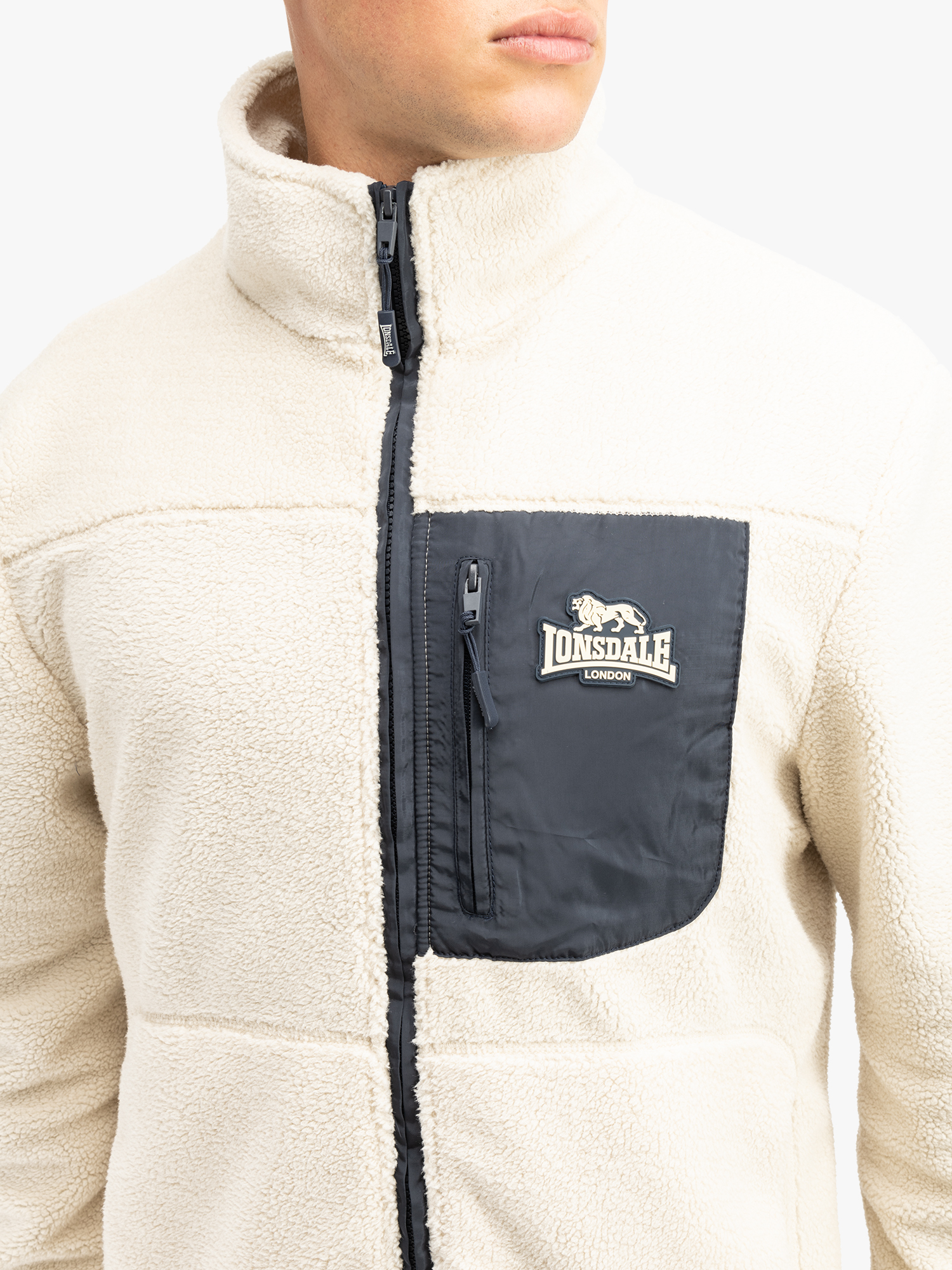 Lonsdale Men's sherpa jacket regular fit