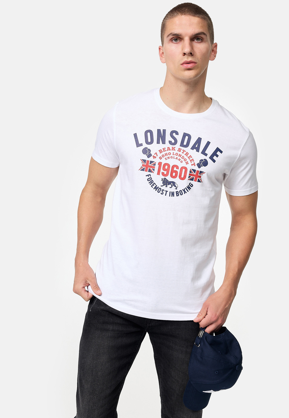 Levně Lonsdale Men's t-shirt and long-sleeved shirt regular fit double pack