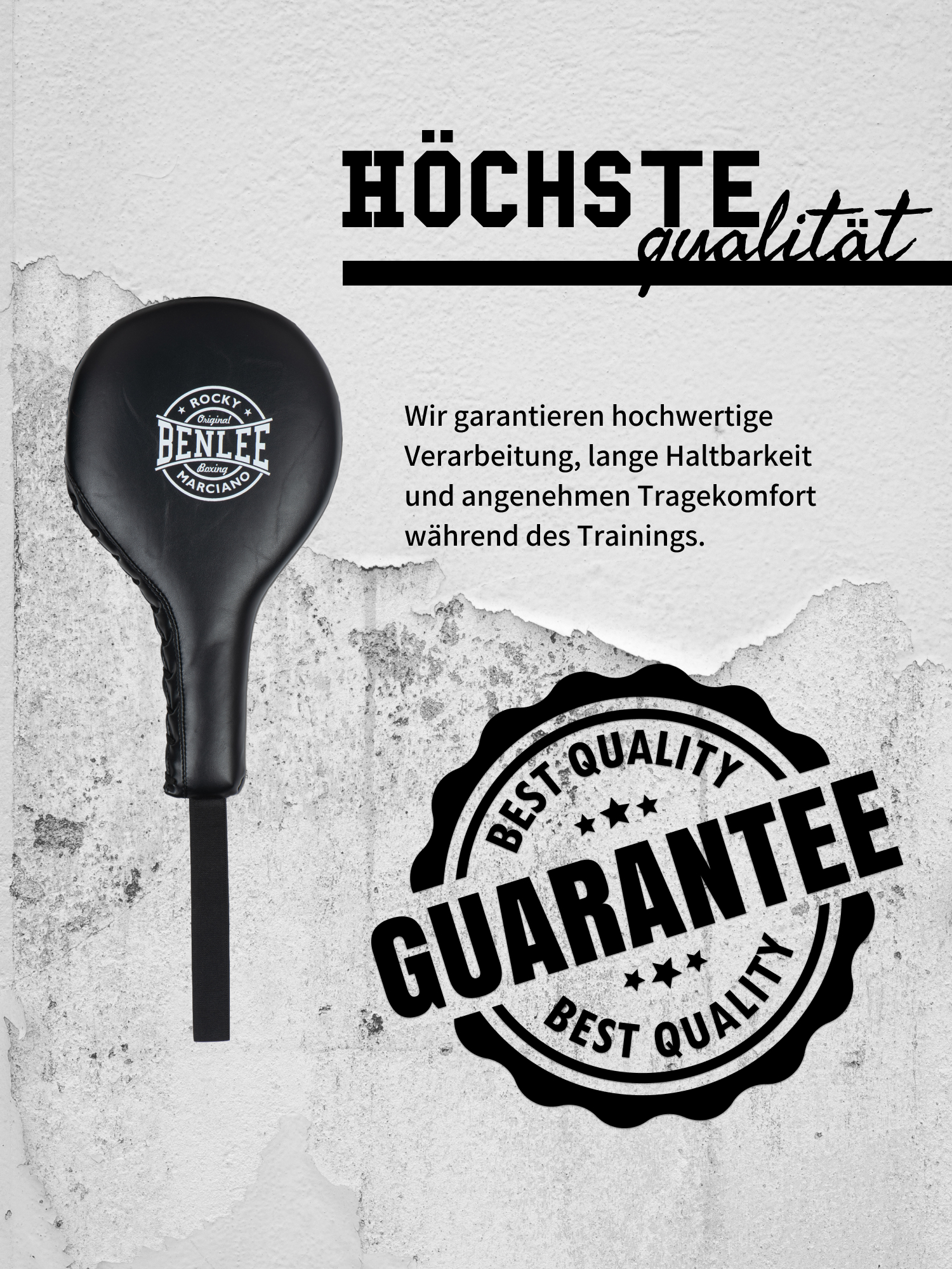 Lonsdale Artificial leather paddles ( 1 pair )