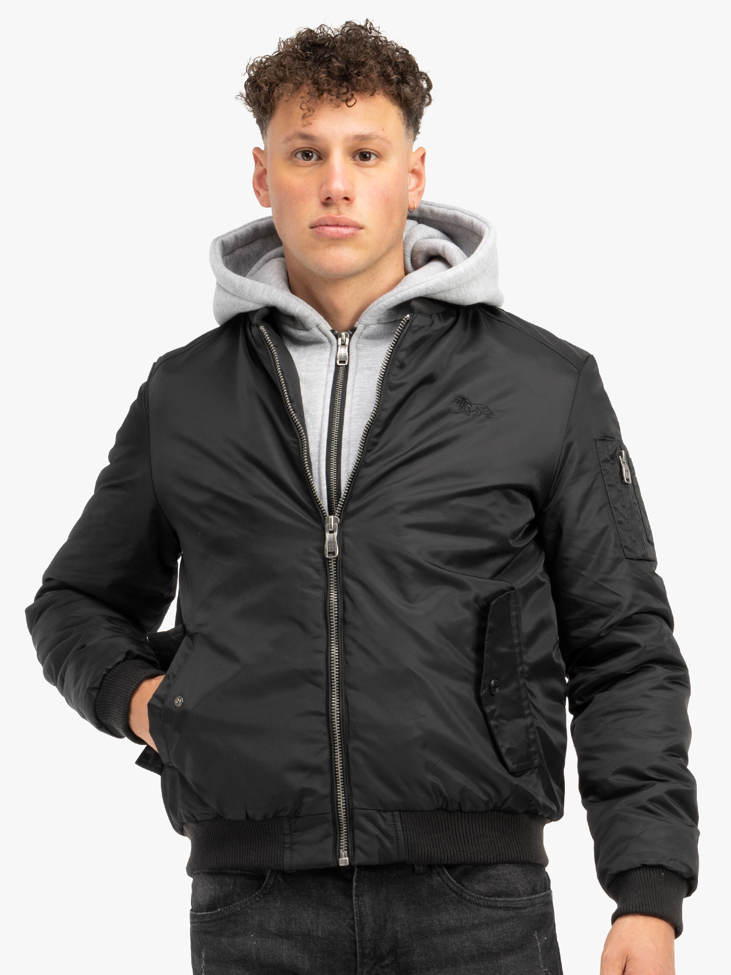 Lonsdale Men's Hooded Jacket Slim Fit