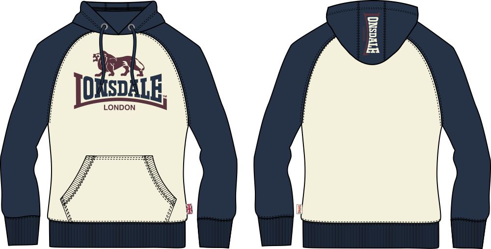 Lonsdale pánská mikina s kapucí