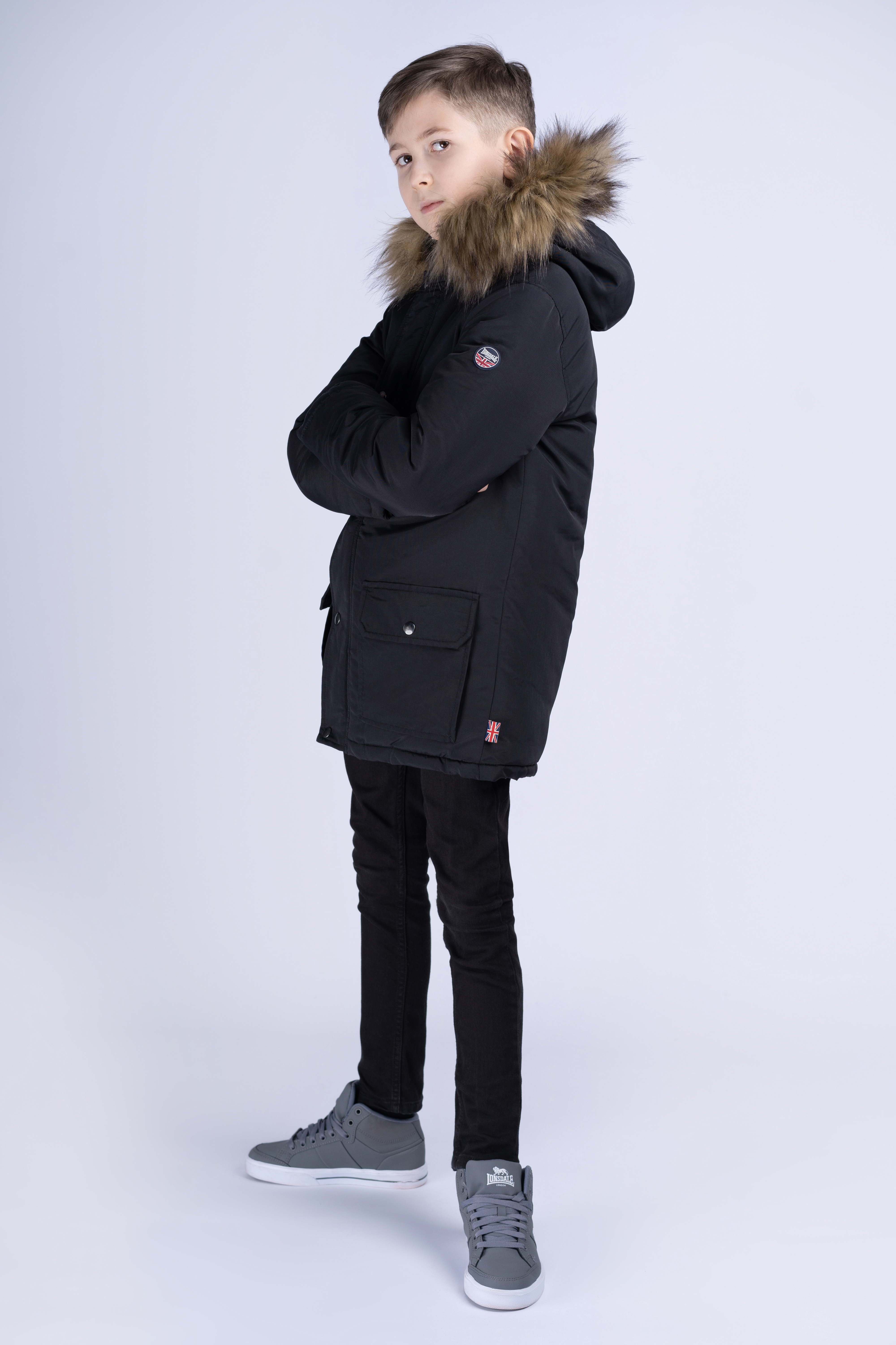Pánska bunda Lonsdale 117209-Black