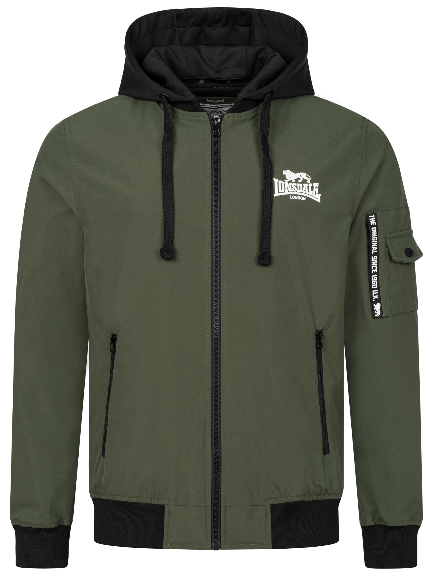 Lonsdale Men's hooded jacket slim fitMen's windbreaker regular fit