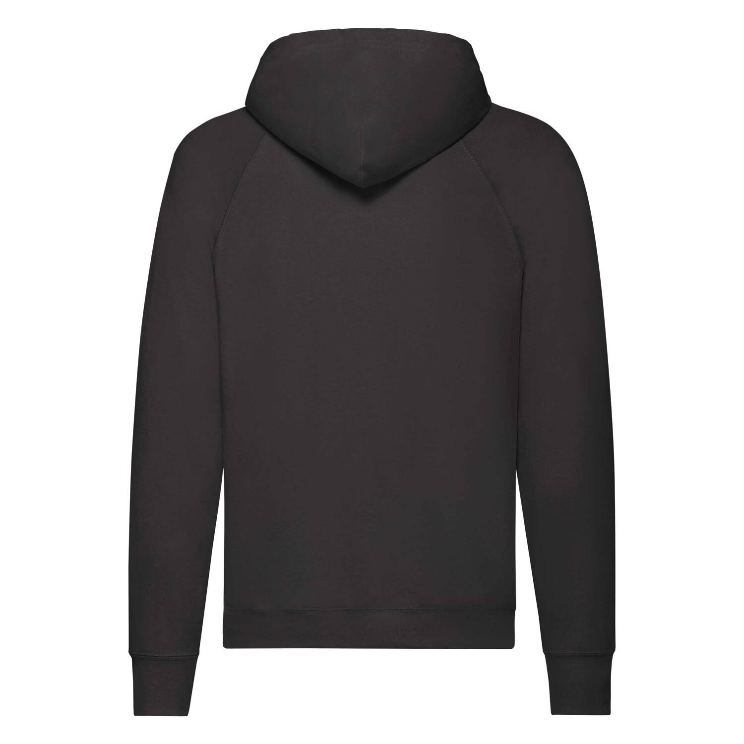 LCzarna bluza męska z kapturem Lightweight Hooded Sweat Fruit of the Loom