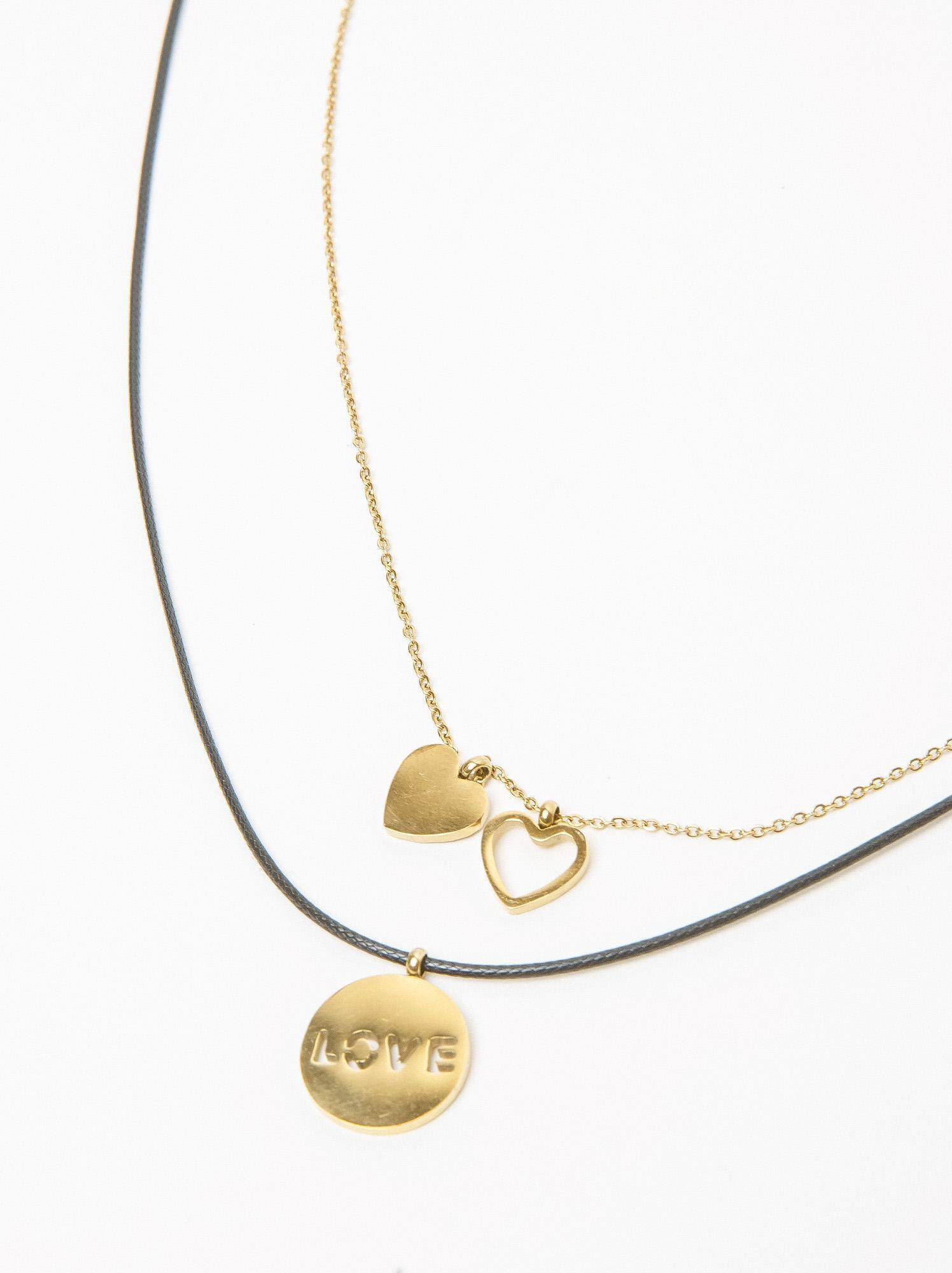 Gold plated necklace Yups dbi0474. R21