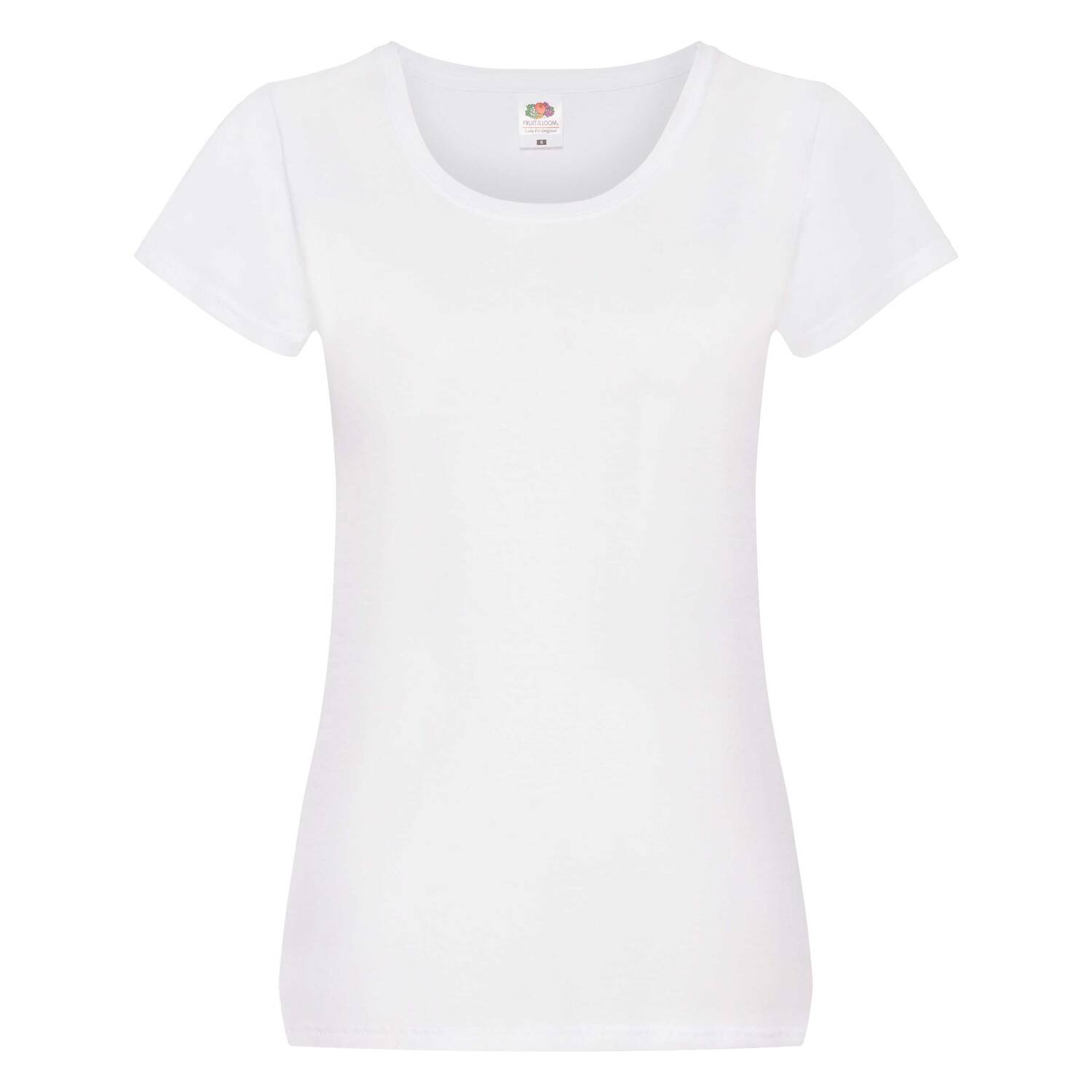 Biele dámske tričko Lady fit Original Fruit of the Loom