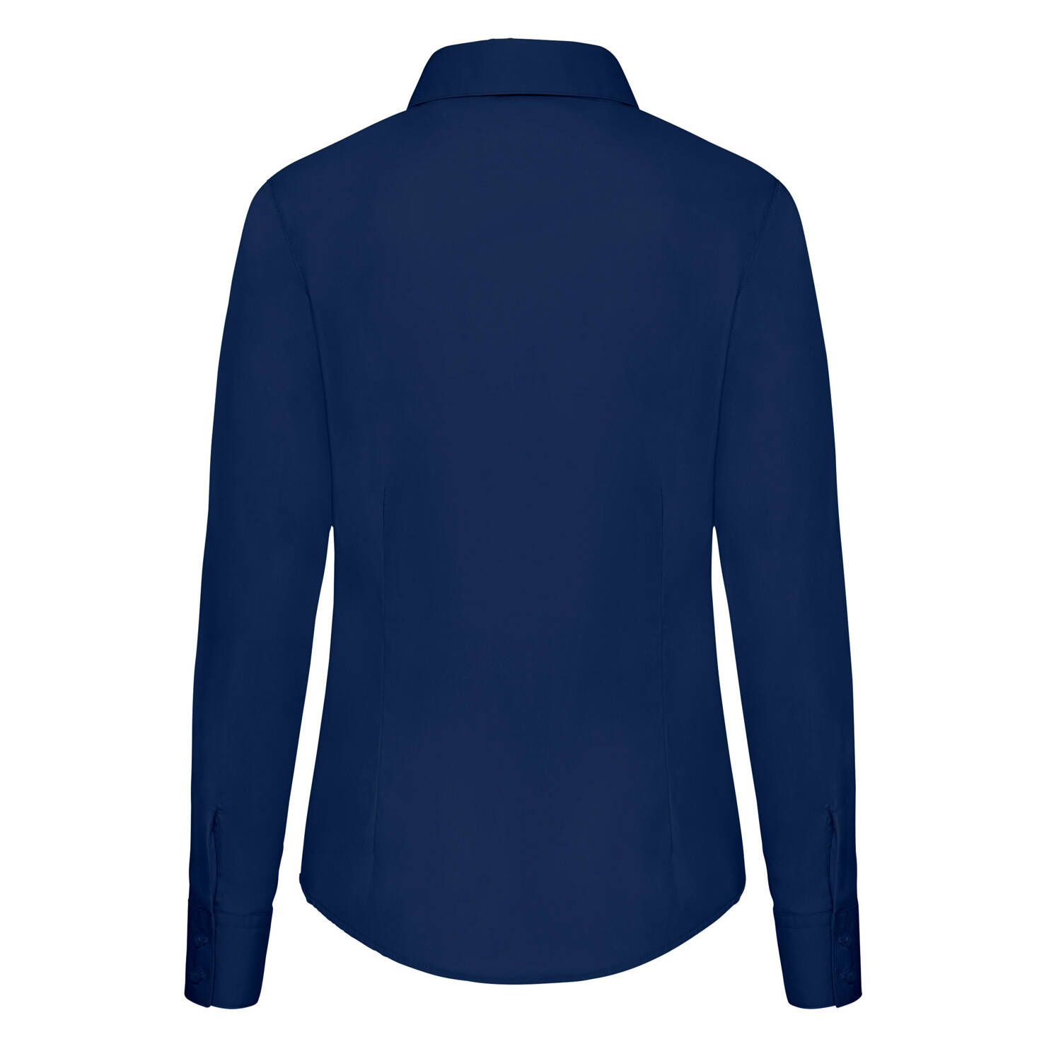 Navy blue women&#039;s poplin shirt classic Fruit Of The Loom