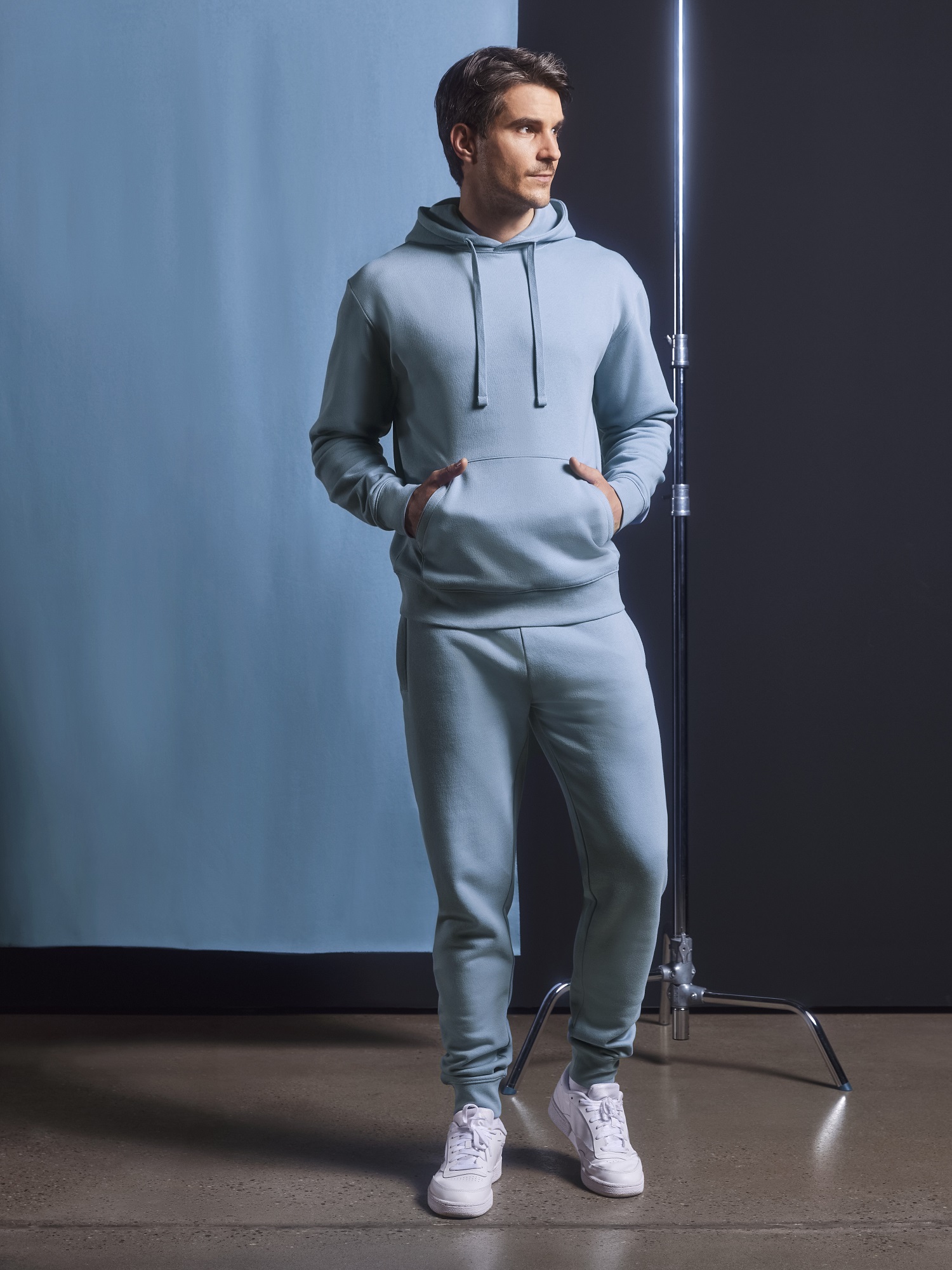 Blue men's hoodie Authentic Russell
