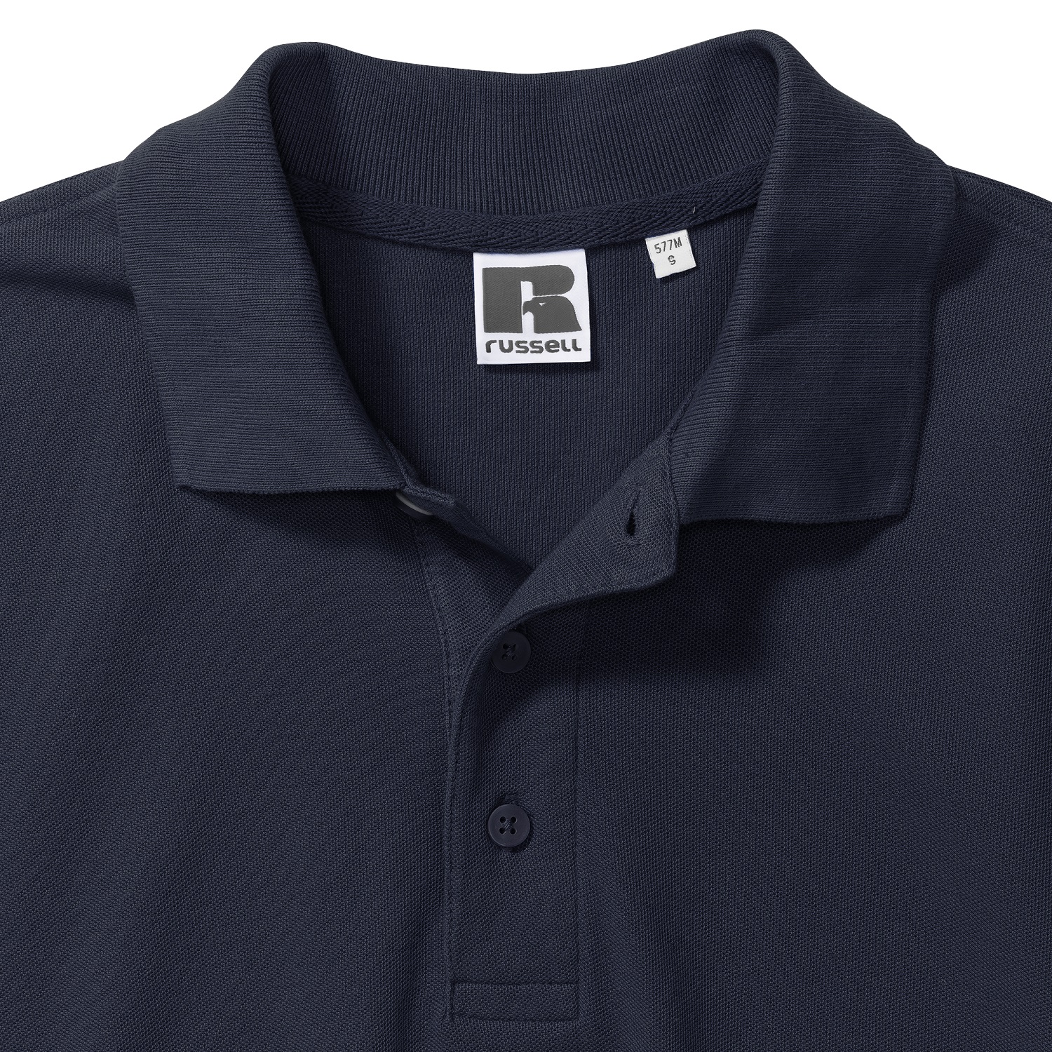 Men's navy blue cotton polo shirt Ultimate Russell